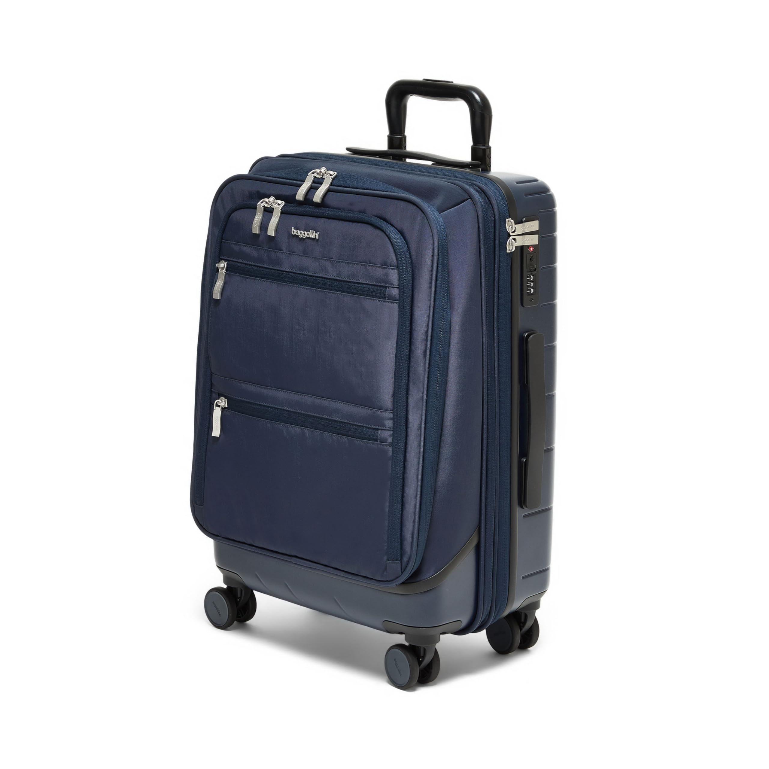 Baggallini Set Wave 22” 4 Wheel Hybrid Carry-On Luggage - Lightweight Carry On Suitcase with Wheels - Image 6