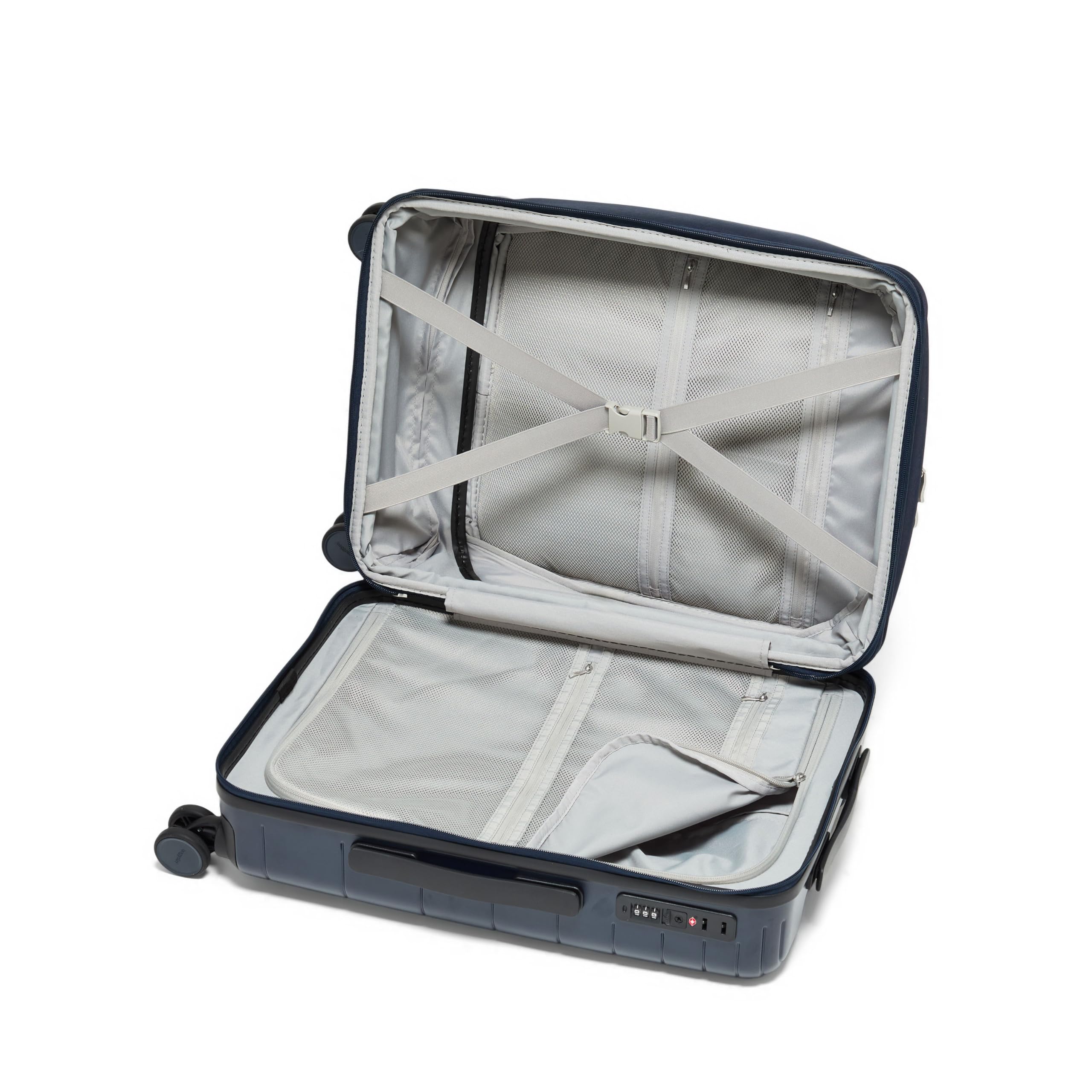 Baggallini Set Wave 22” 4 Wheel Hybrid Carry-On Luggage - Lightweight Carry On Suitcase with Wheels - Image 9