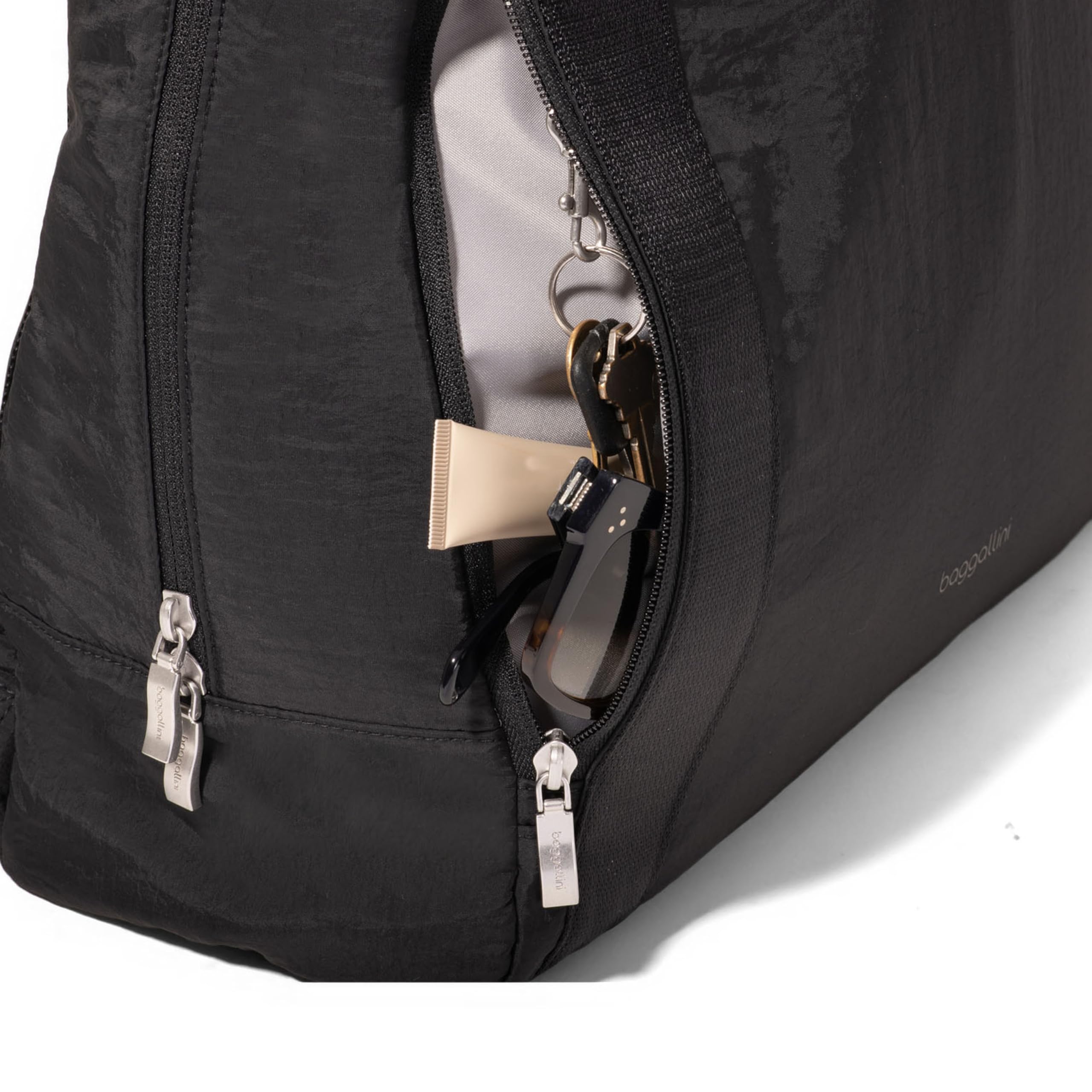 Baggallini Swift Backpack - Lightweight 4.5”x15.3”x6.3” Travel Backpack with RFID Pocket, Luggage Sleeve and Padded Straps - Image 8