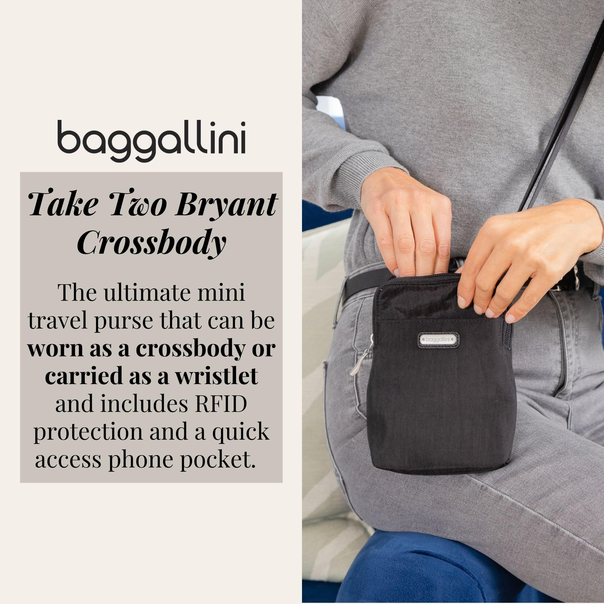 Baggallini The New Classic Collection Take Two RFID Bryant Crossbody - Image 3
