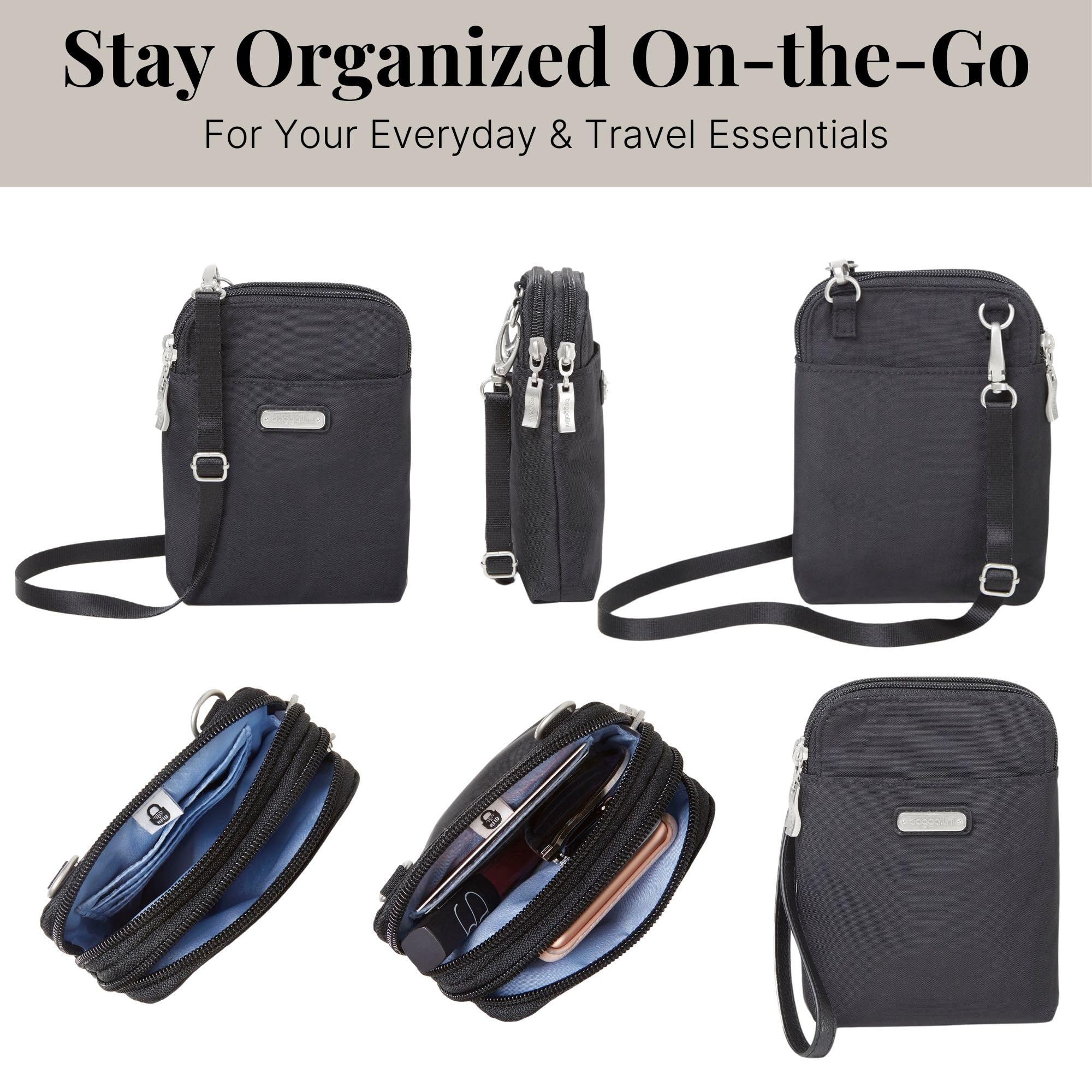 Baggallini The New Classic Collection Take Two RFID Bryant Crossbody - Image 7