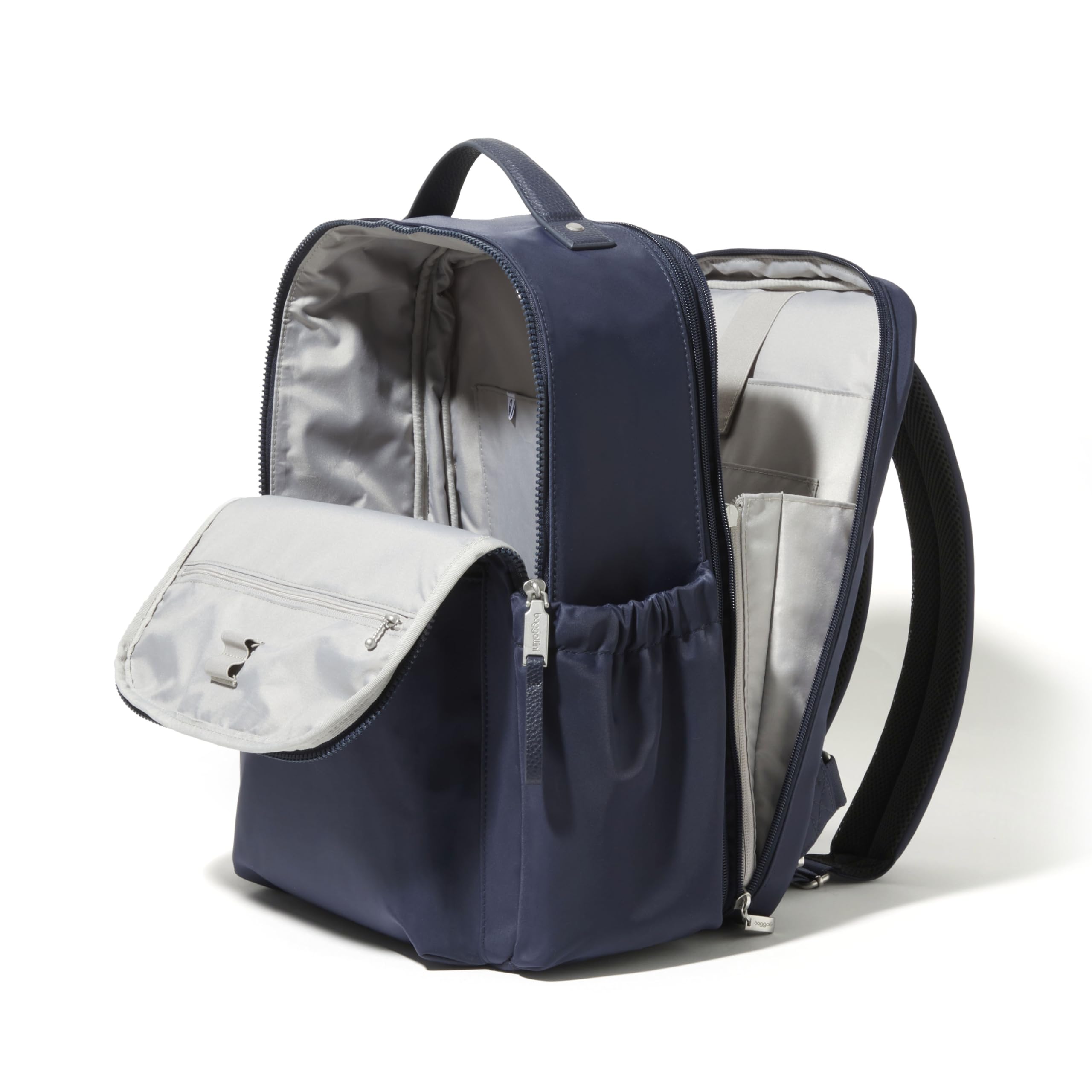 Baggallini Tribeca Expandable Laptop Backpack - 15"x11" Lightweight RFID Computer Bag for Work & Travel with Luggage Sleeve - Image 11