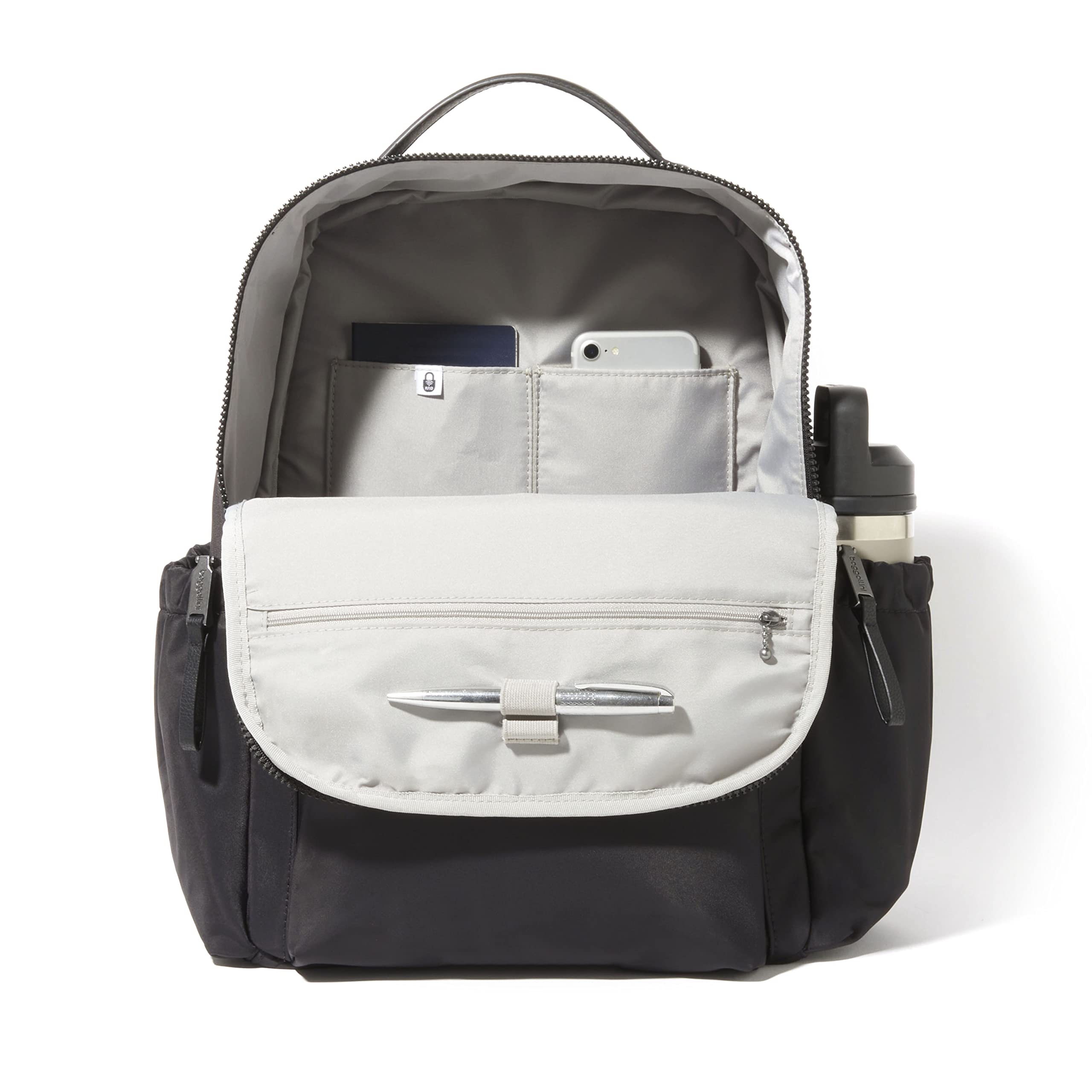 Baggallini Tribeca Expandable Laptop Backpack - 15"x11" Lightweight RFID Computer Bag for Work & Travel with Luggage Sleeve - Image 16