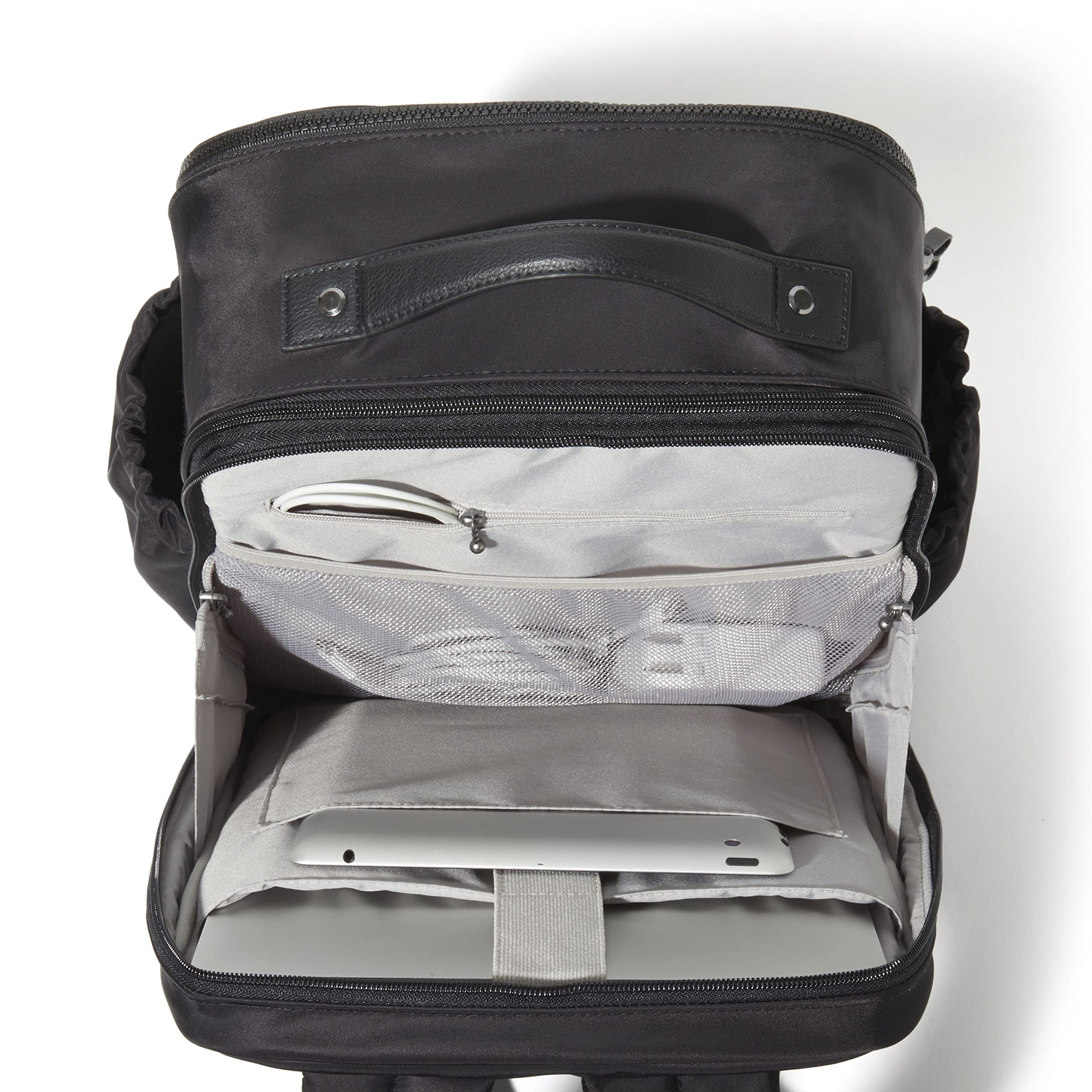 Baggallini Tribeca Expandable Laptop Backpack - 15"x11" Lightweight RFID Computer Bag for Work & Travel with Luggage Sleeve - Image 17