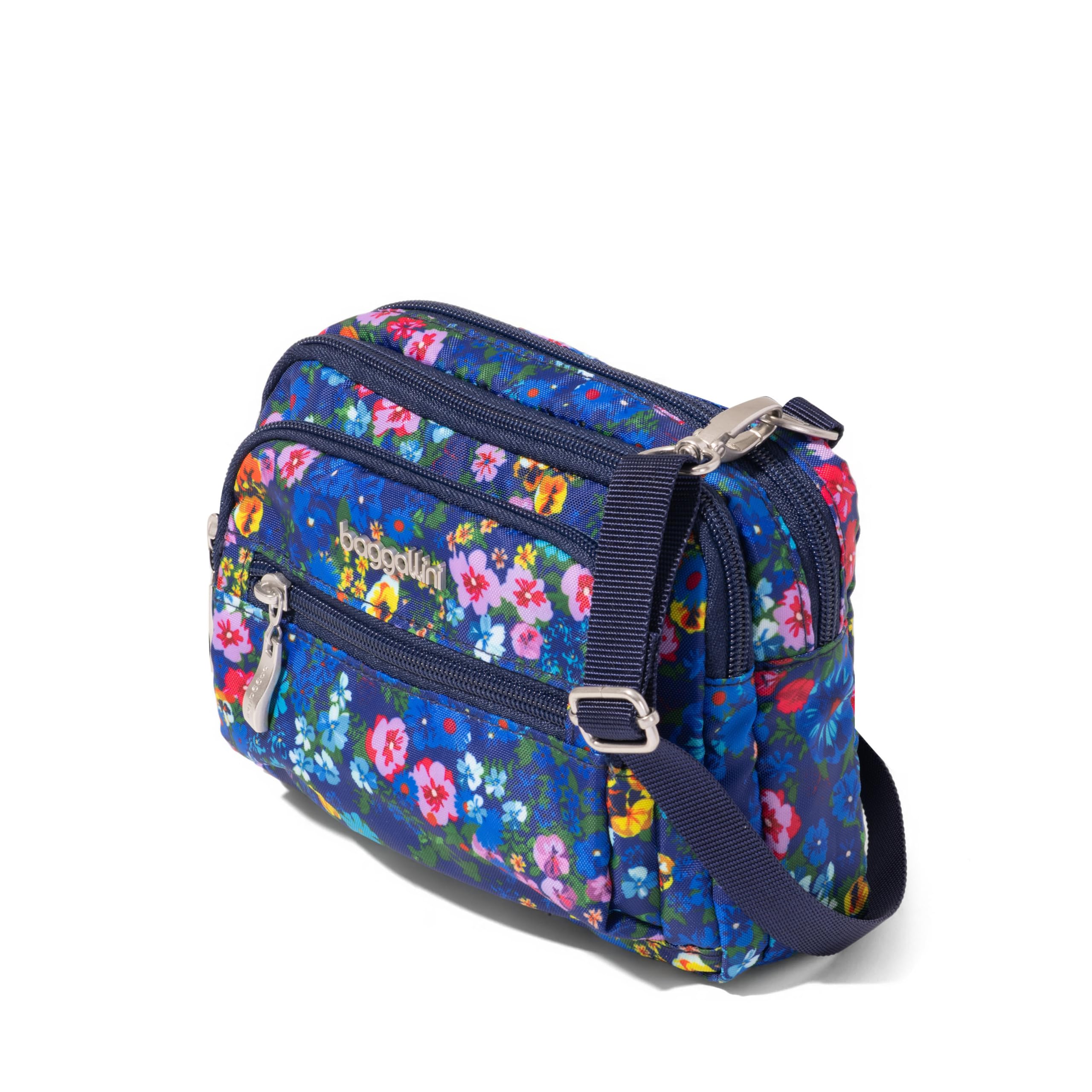 Baggallini Triple Zip Small Crossbody Bag for Women - 8x6 Lightweight Convertible Fanny Pack Belt Bag - Image 6