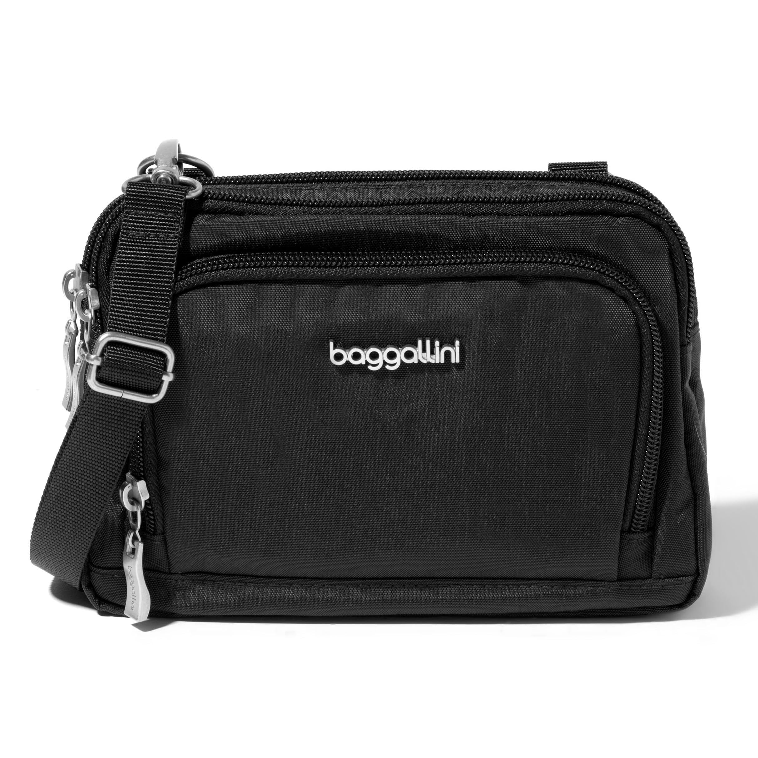 Baggallini Triple Zip with Front Wallet/Trifecta RFID Wallet Crossbody