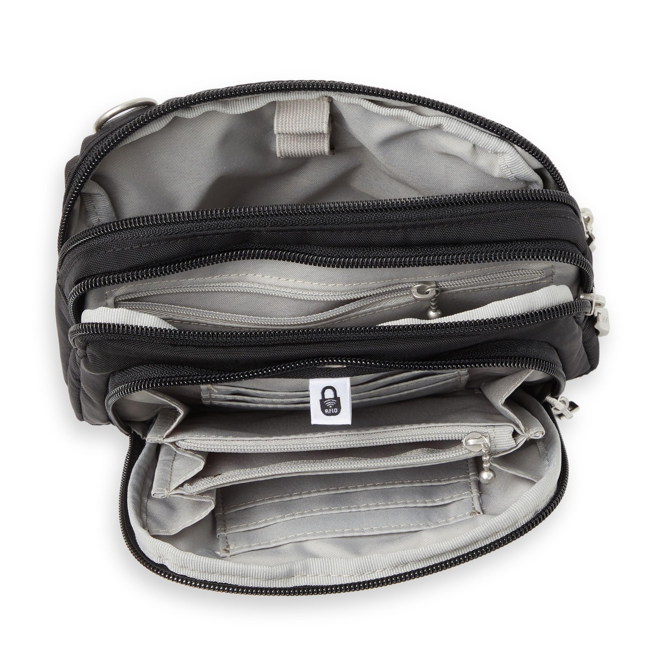 Baggallini Triple Zip with Front Wallet/Trifecta RFID Wallet Crossbody - Image 8