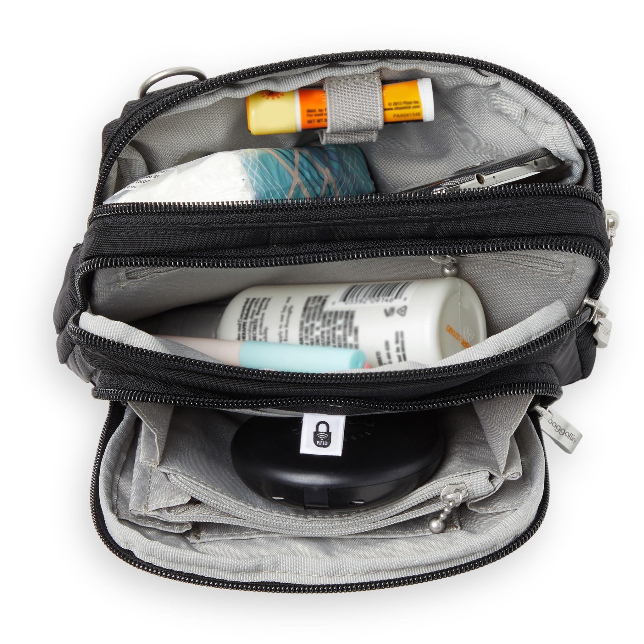 Baggallini Triple Zip with Front Wallet/Trifecta RFID Wallet Crossbody - Image 9