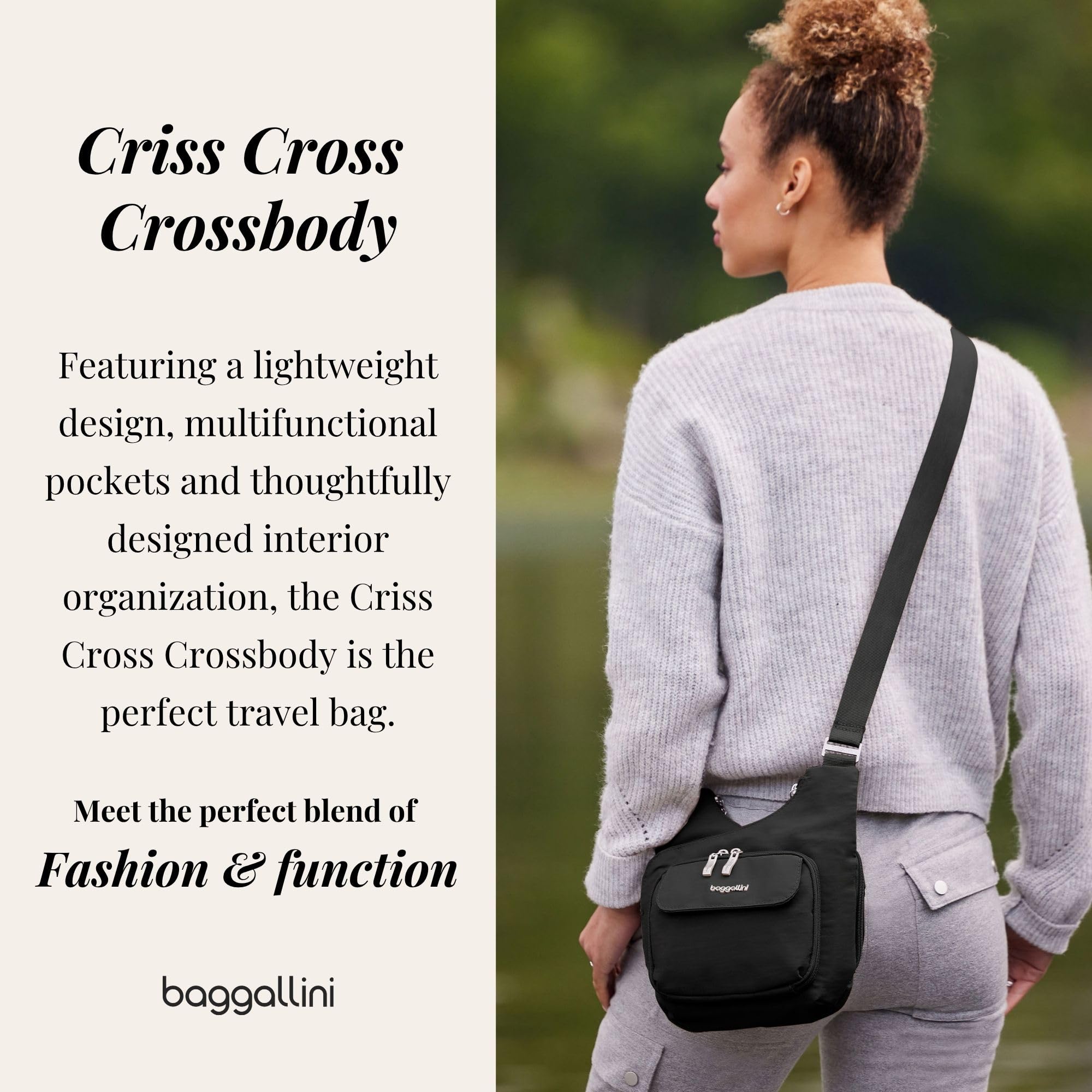 Baggallini Women Criss Cross Crossbody Bag - Image 2