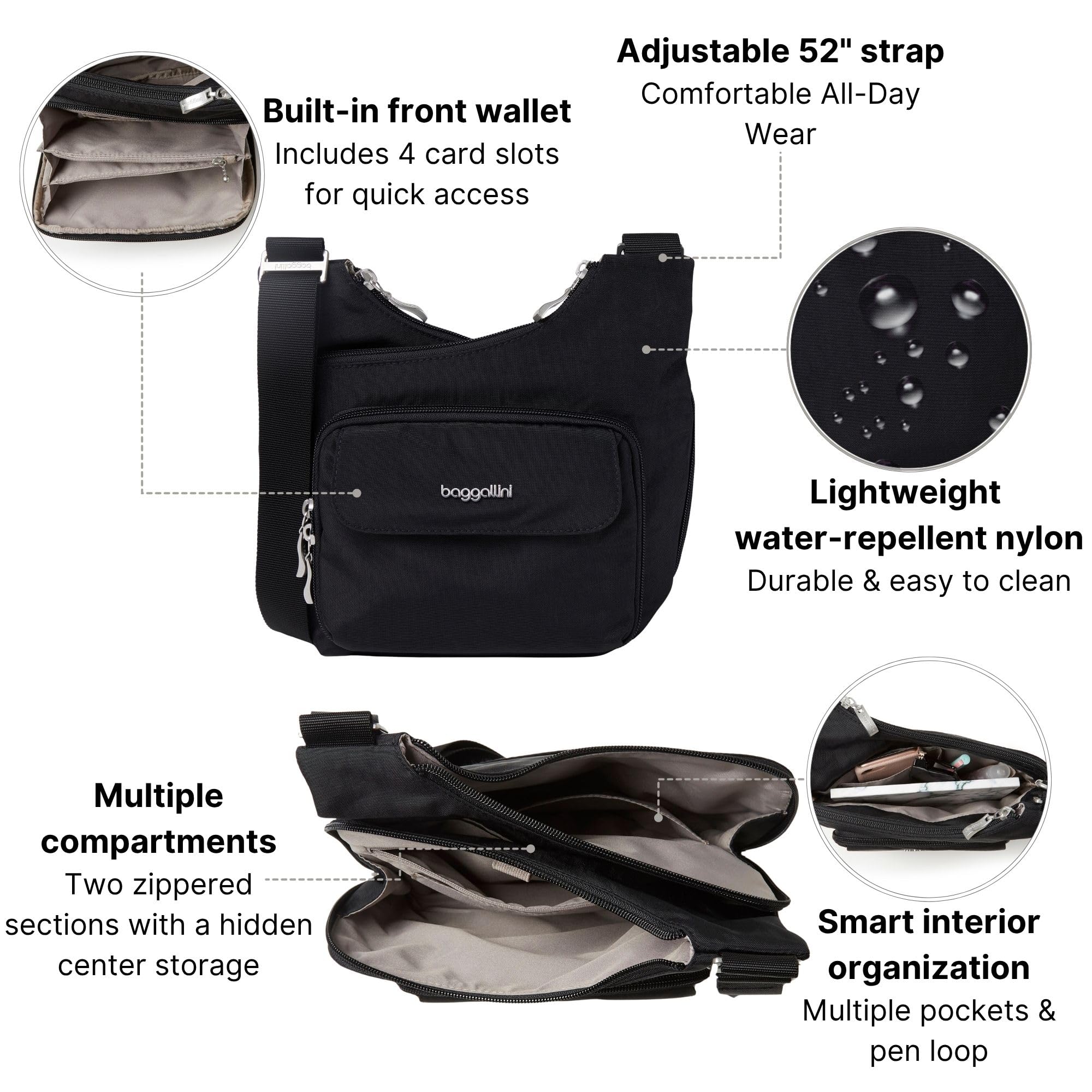 Baggallini Women Criss Cross Crossbody Bag - Image 3
