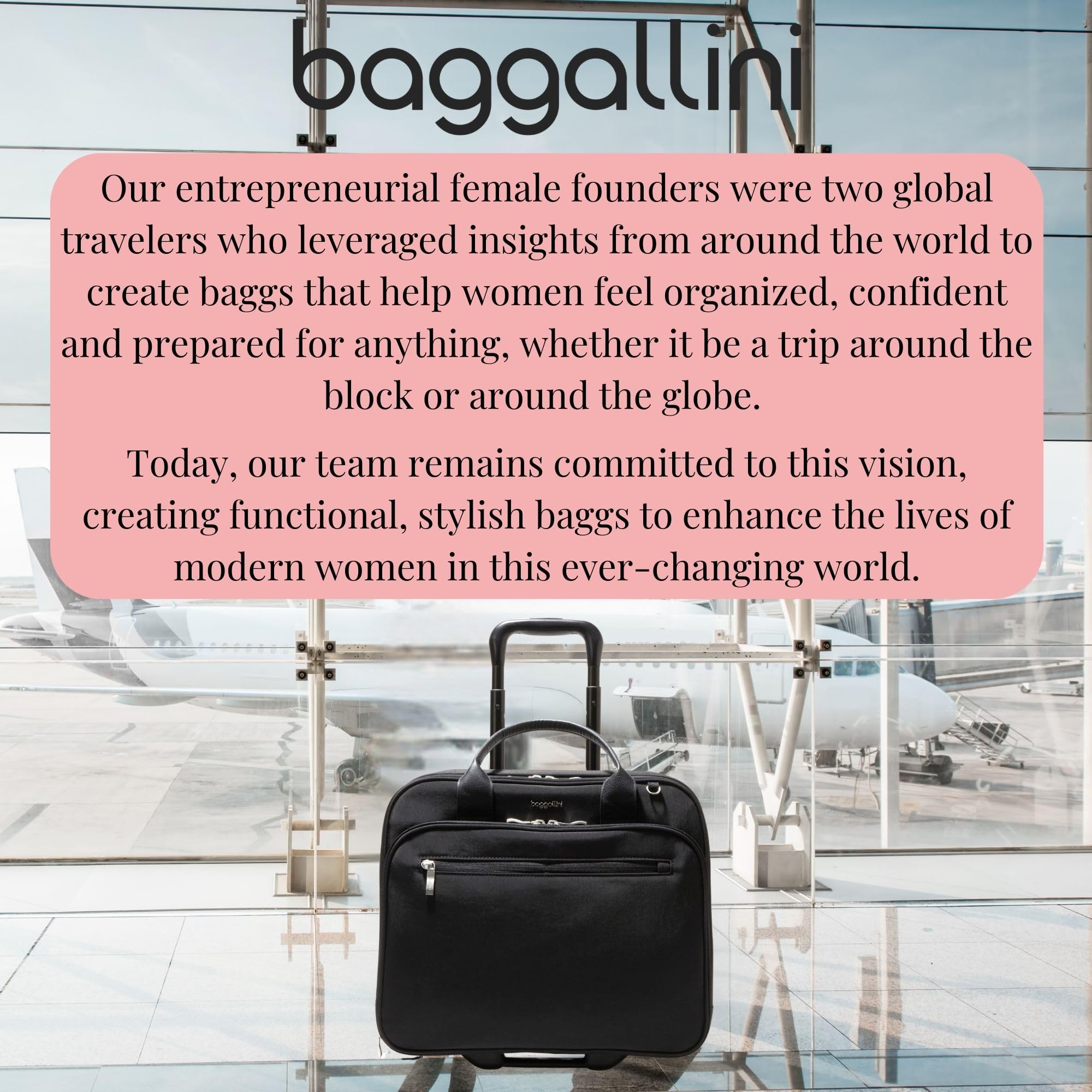 Baggallini Women's 2 Wheel Tote - Image 7