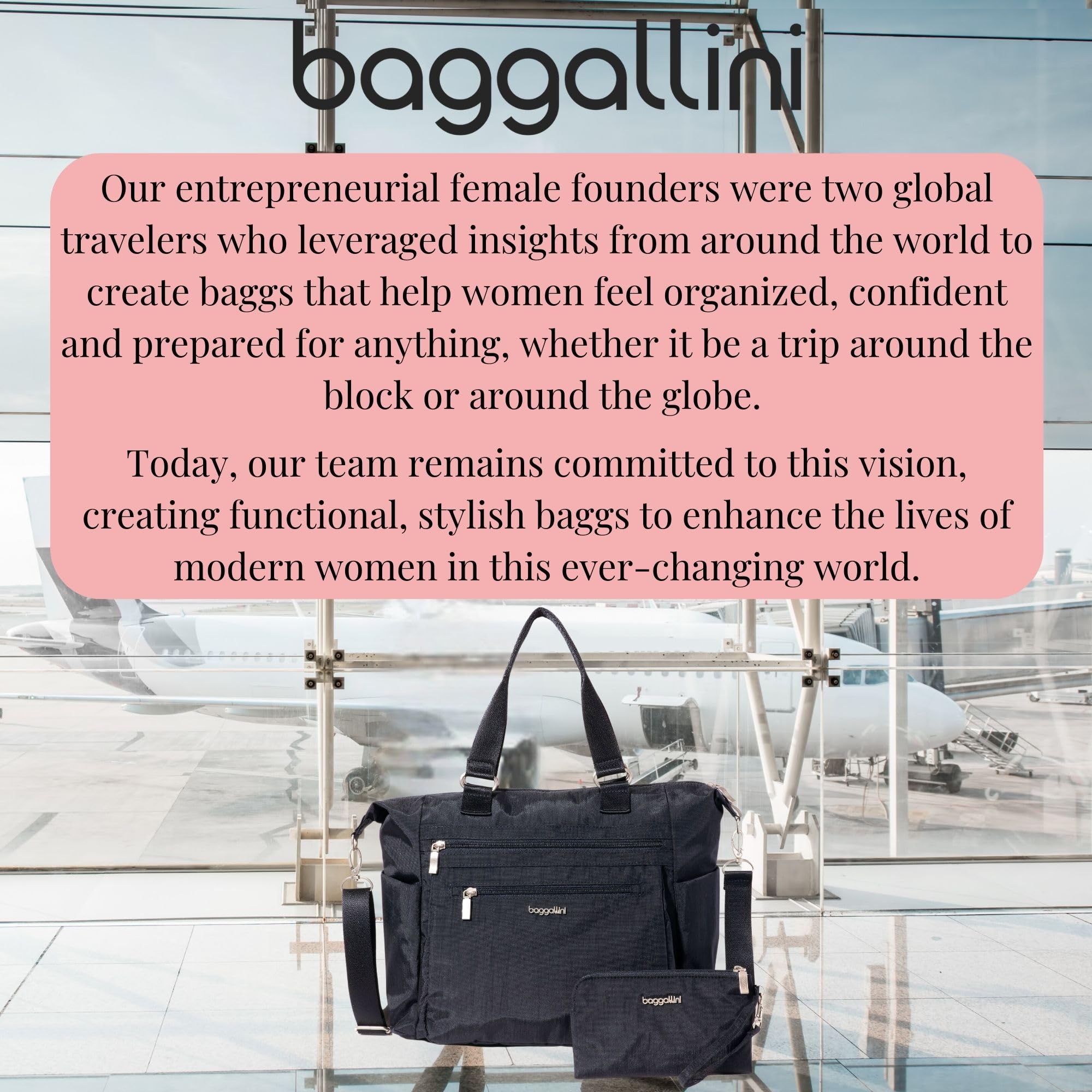 Baggallini Women's Baggallini Trifecta Convertible Backpack Crossbody Tote Bag - 11x12" Lightweight Travel Bag W/Rfid Phone Wristlet - Image 7