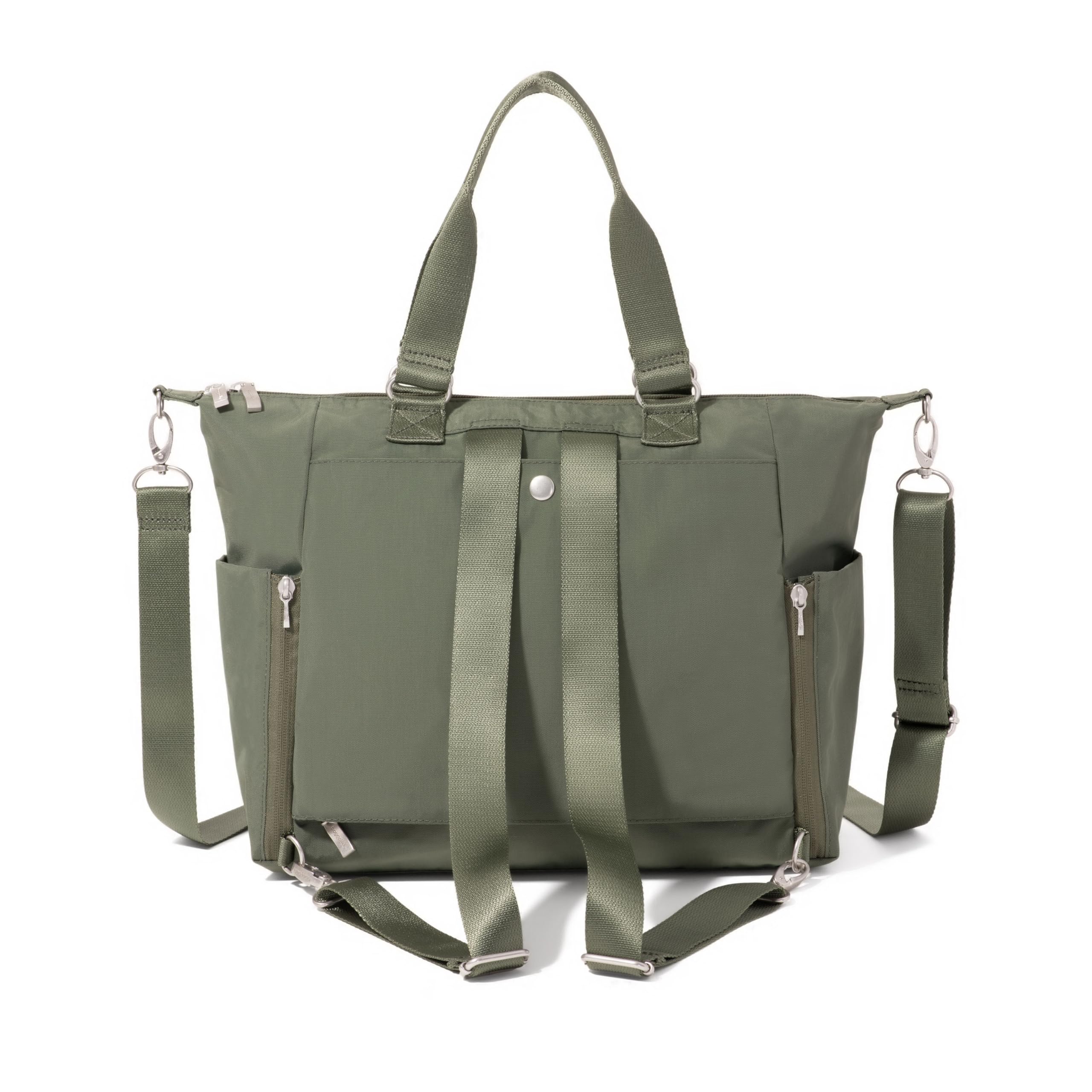 Baggallini Women's Baggallini Trifecta Convertible Backpack Crossbody Tote Bag - 11x12" Lightweight Travel Bag W/Rfid Phone Wristlet - Image 10