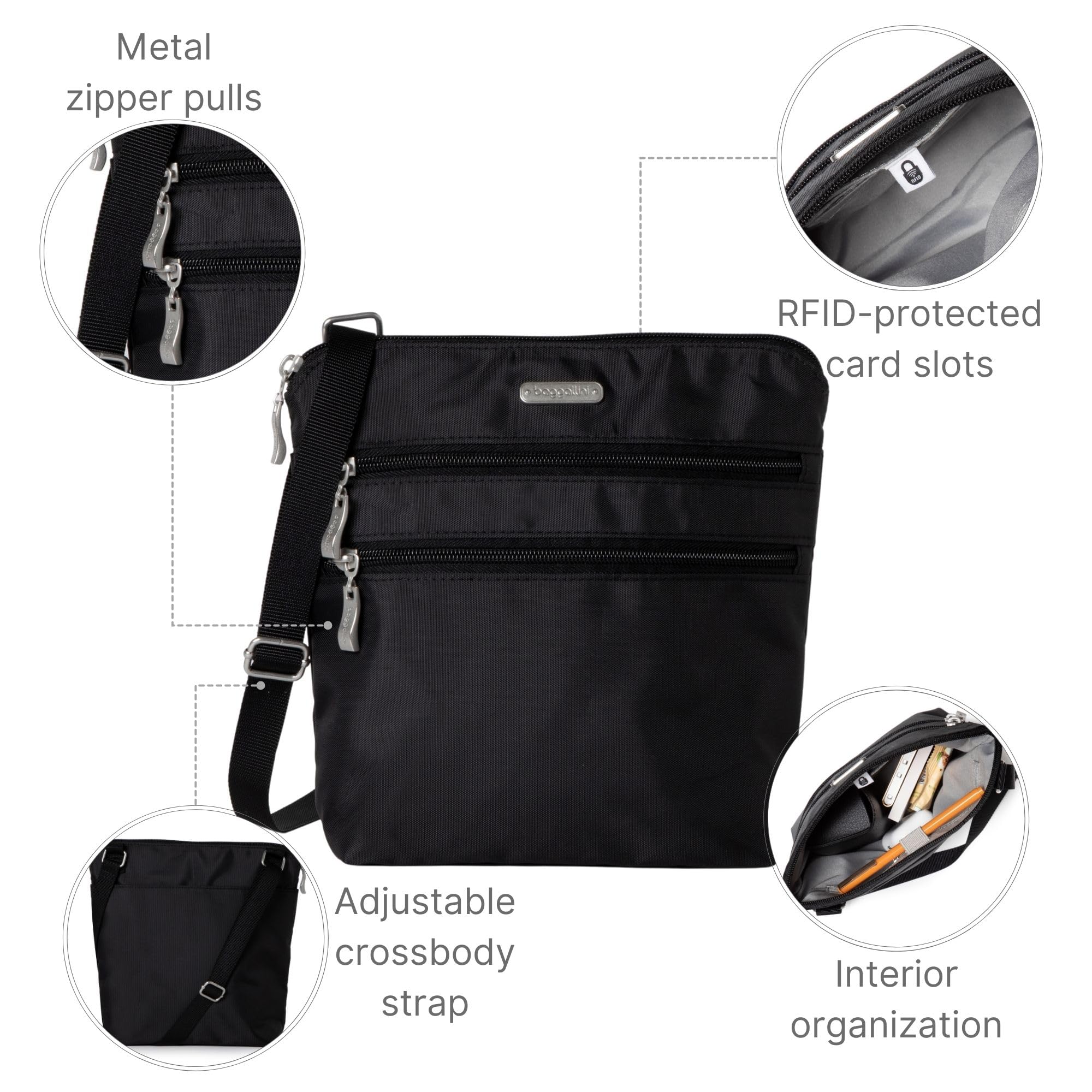 Baggallini Women's Essential Crossbody Bags - Image 3