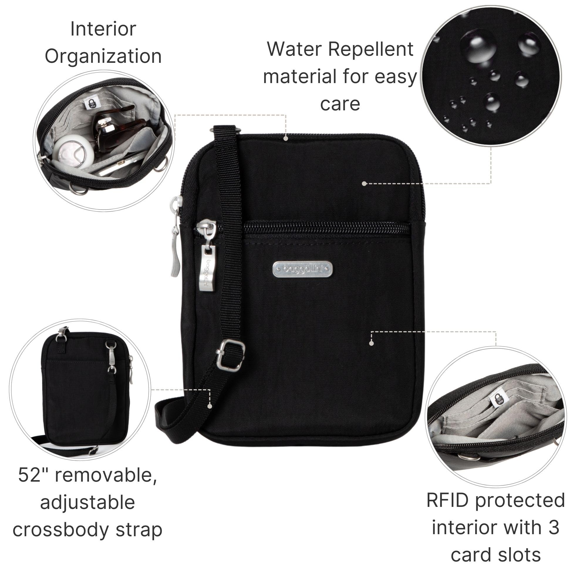 Baggallini Women's Essential Mini Crossbody Bag - Image 3
