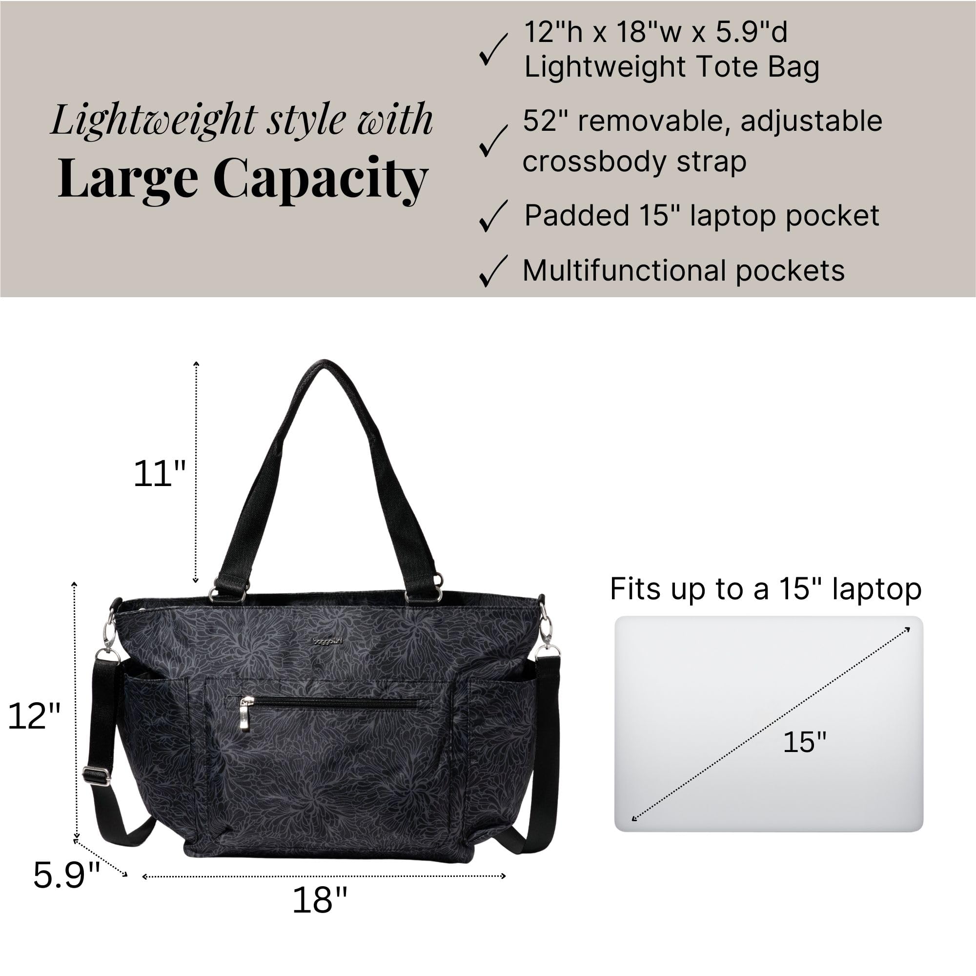 Baggallini Women's Modern Avenue Tote - Image 4