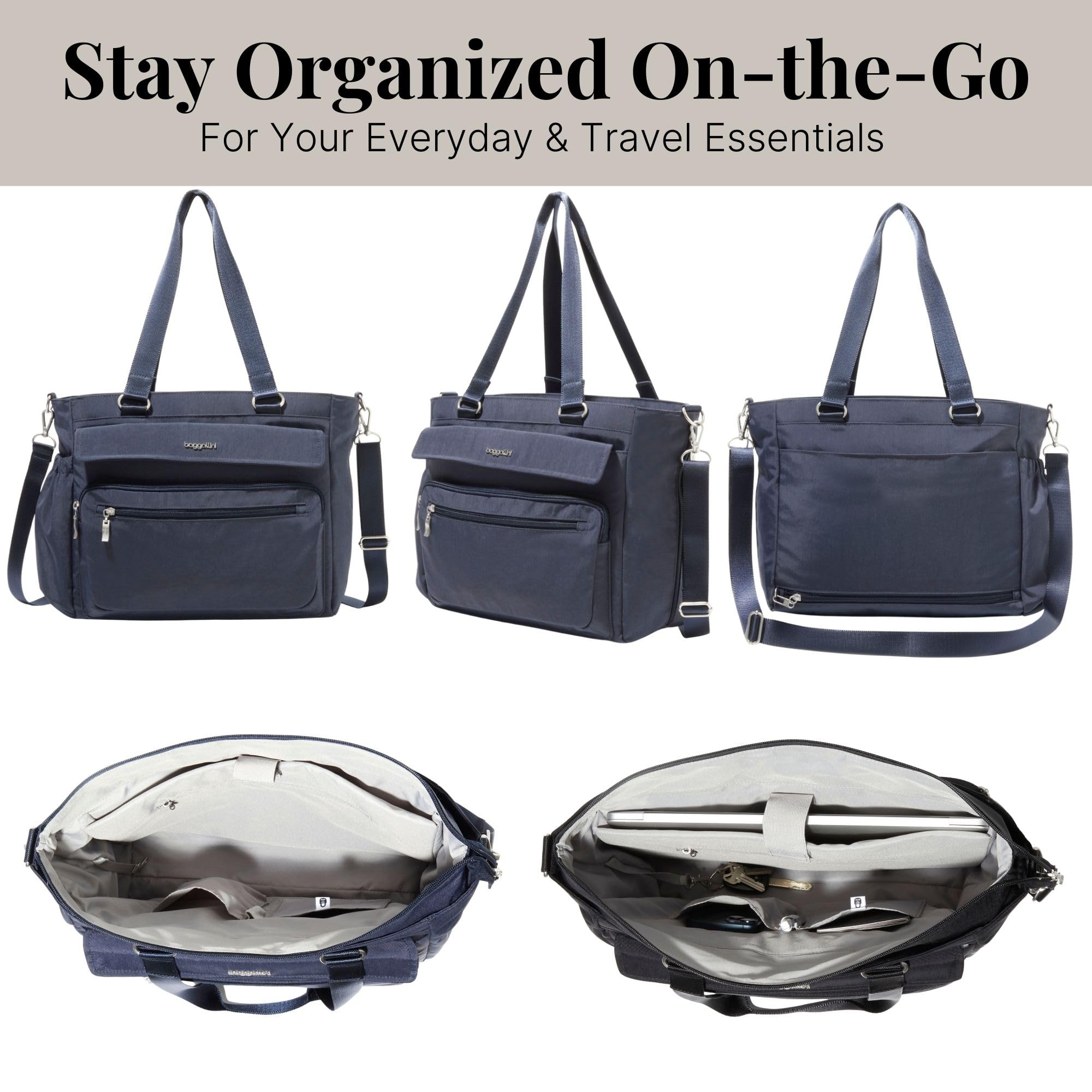 Baggallini Women's Modern Laptop Tote - Image 5