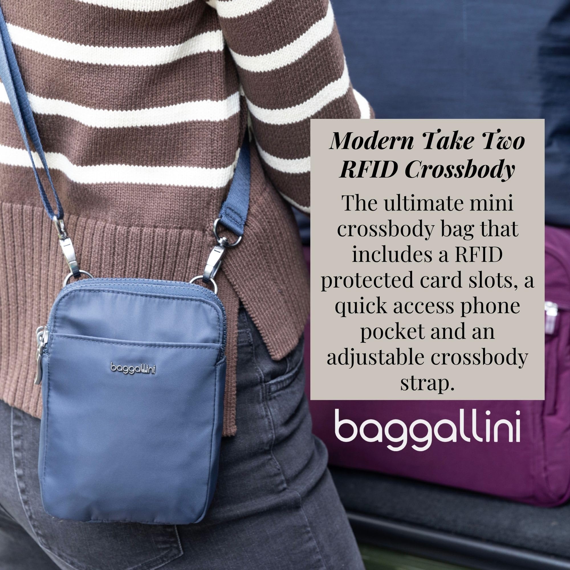 Baggallini Women's Modern Take Two Rfid Crossbody - Image 2