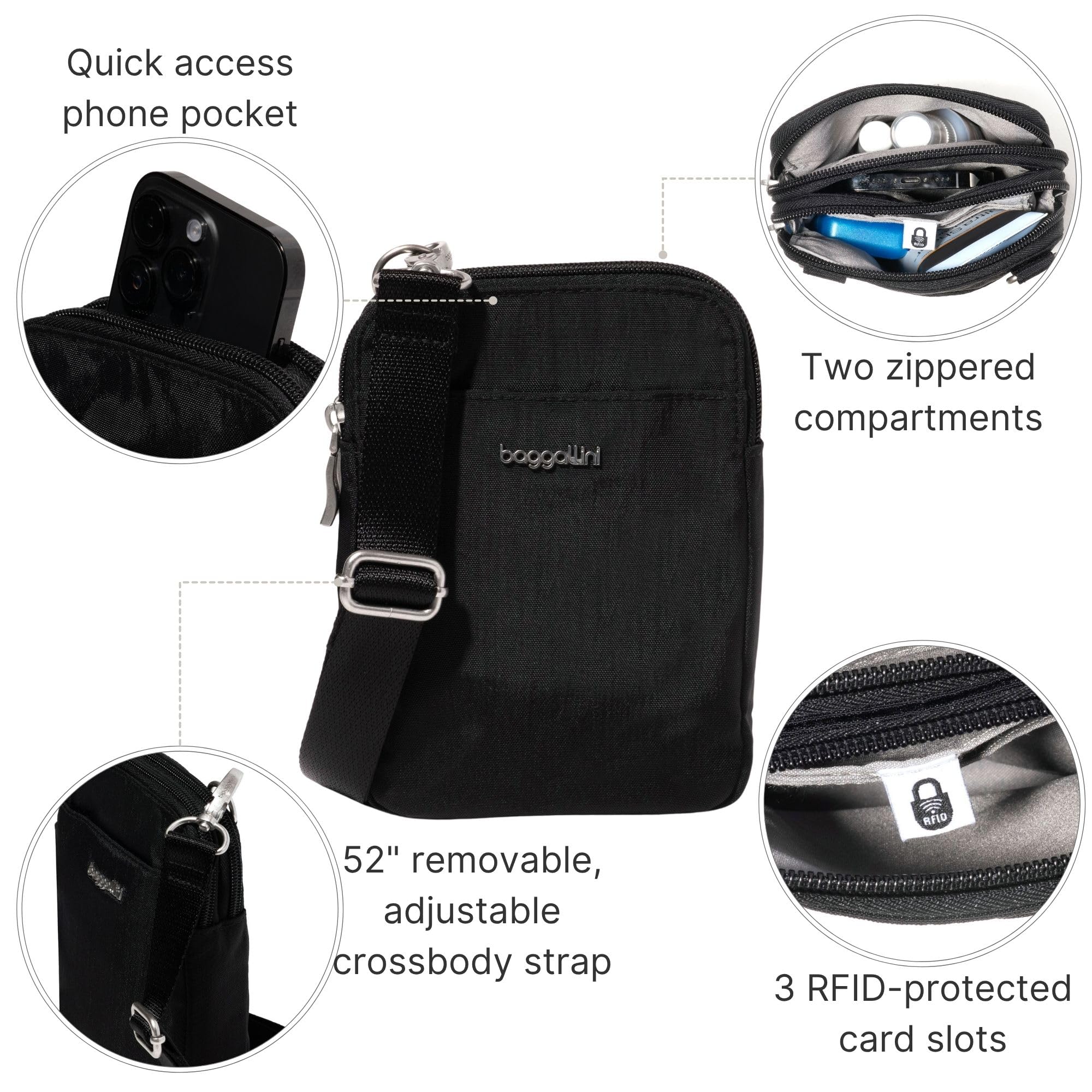 Baggallini Women's Modern Take Two Rfid Crossbody - Image 4