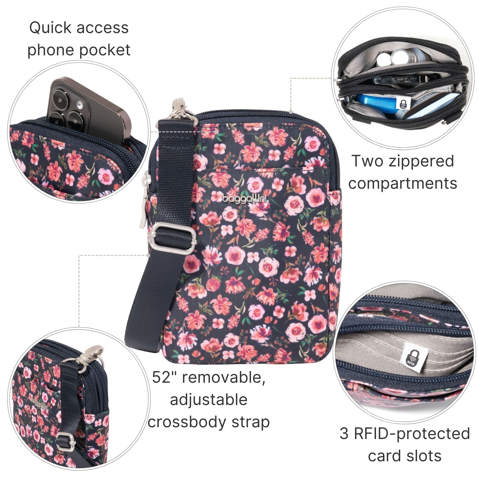 Baggallini Women's Modern Take Two Rfid Crossbody - Image 4