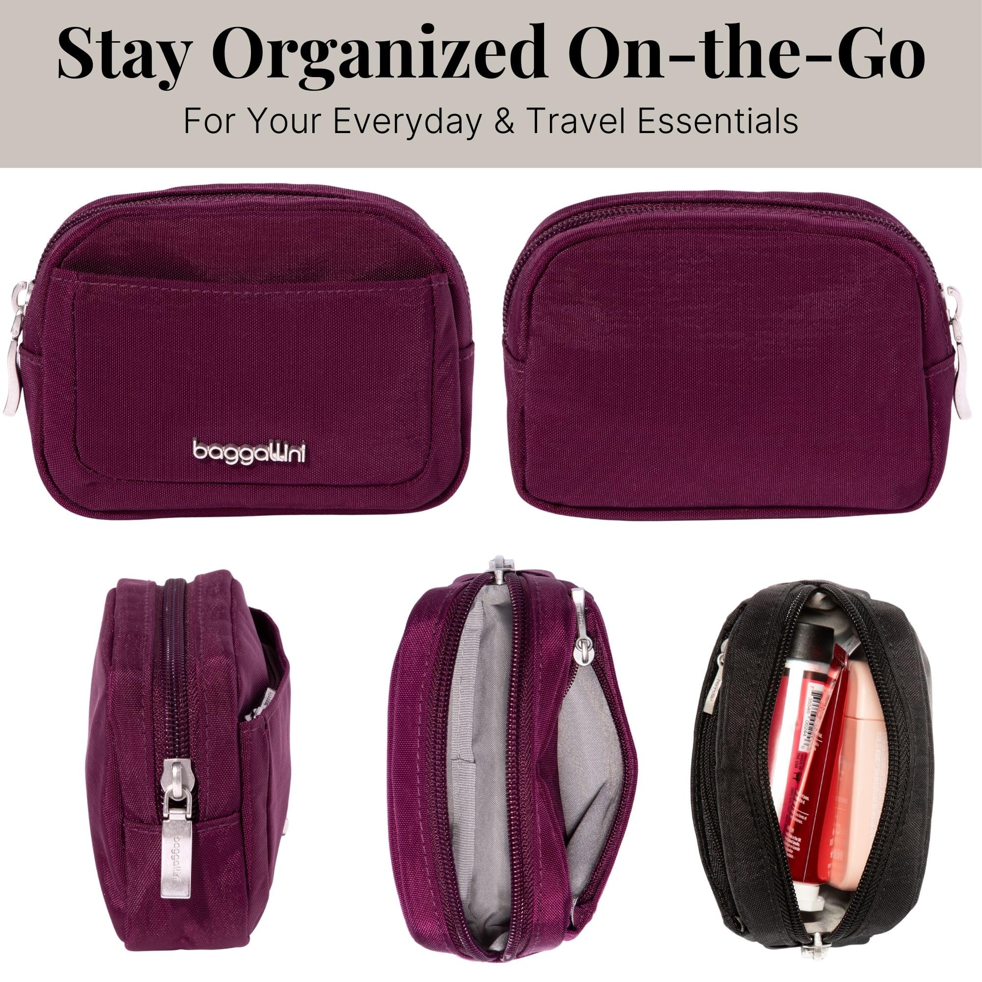 Baggallini Women's Pocket Cosmetic - Lightweight Bag - Travel Essentials Makeup Organizer Mini - Image 4
