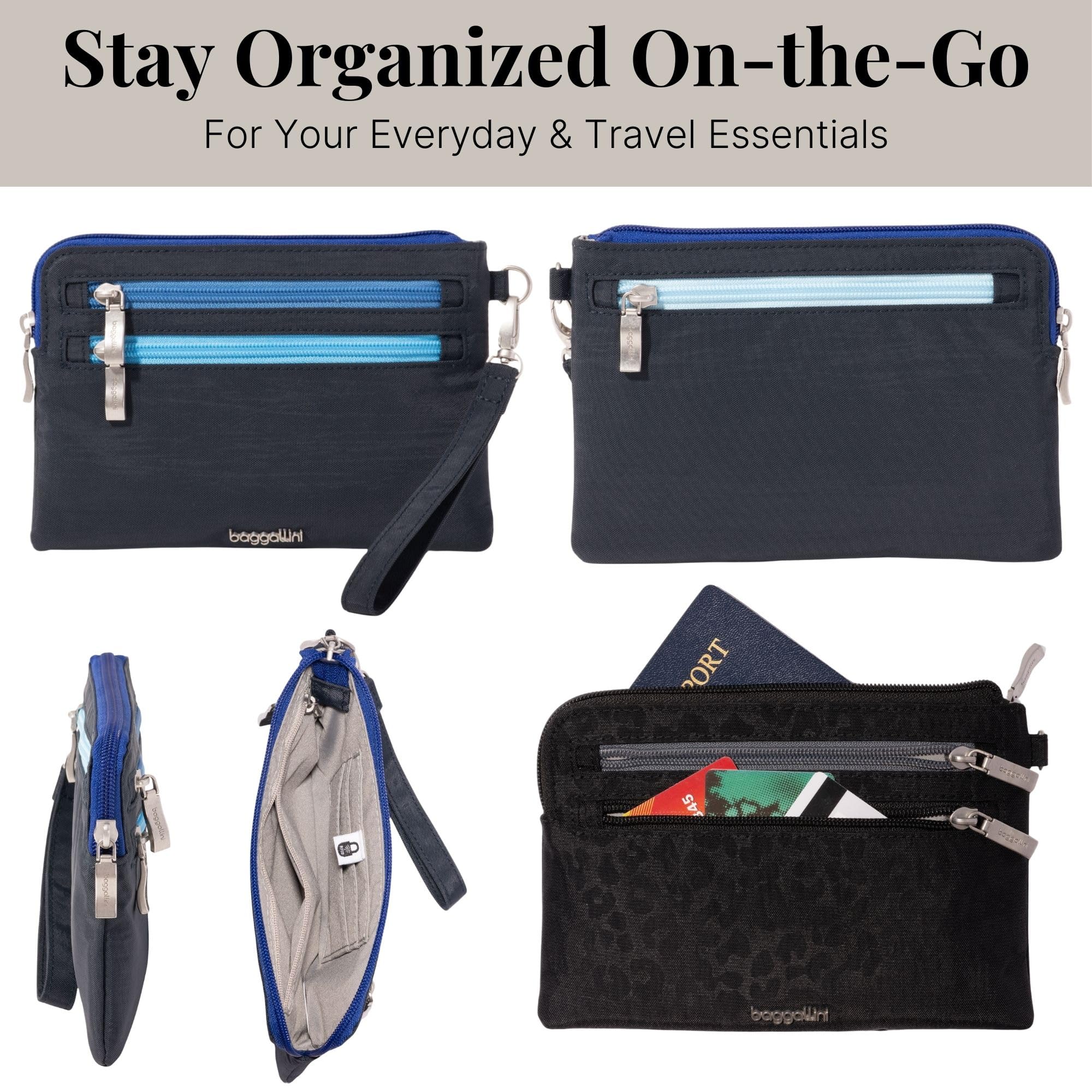 Baggallini Women's Rfid Currency Organizer Wristlet - Image 4
