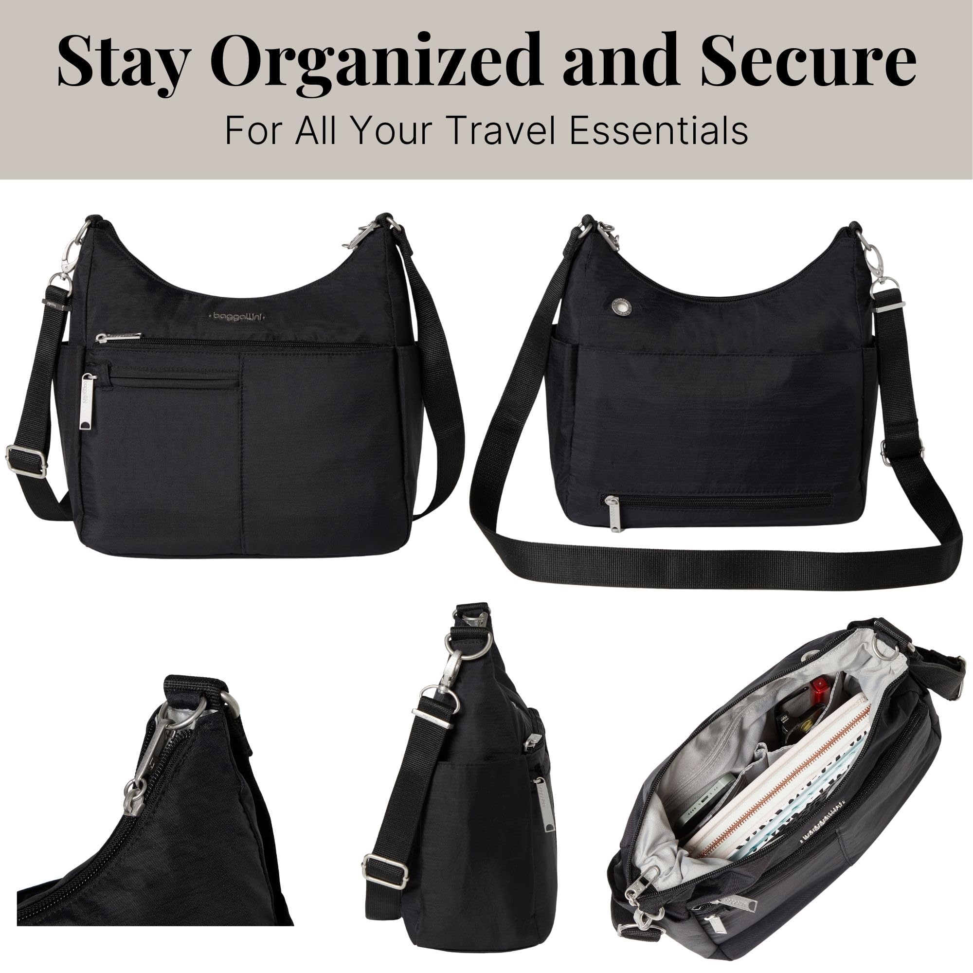 Baggallini Women's Securtex Anti-theft Free Time Crossbody Bag | Securtex, Anti-Theft - Image 7