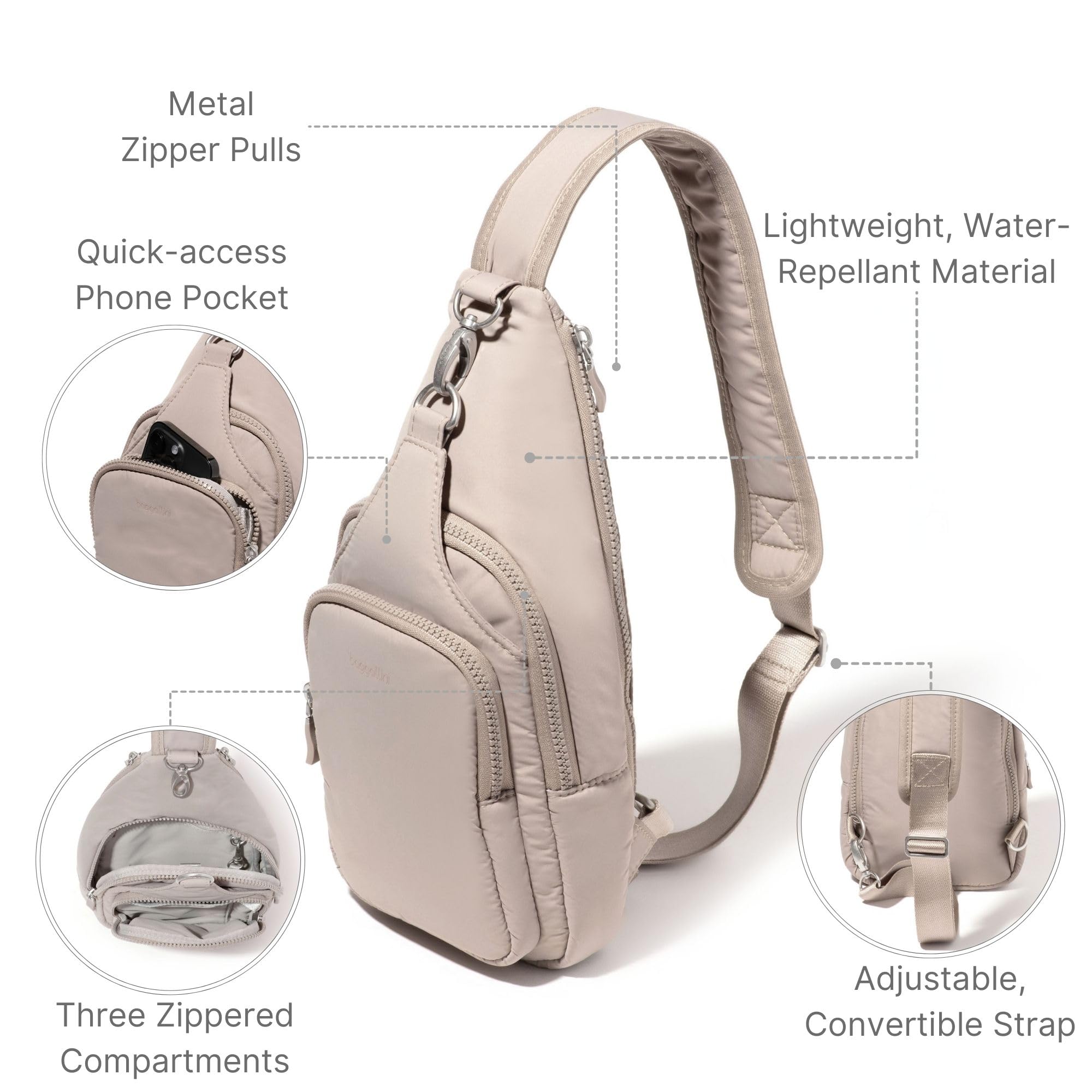 Baggallini womens Central Park Sling - Image 3