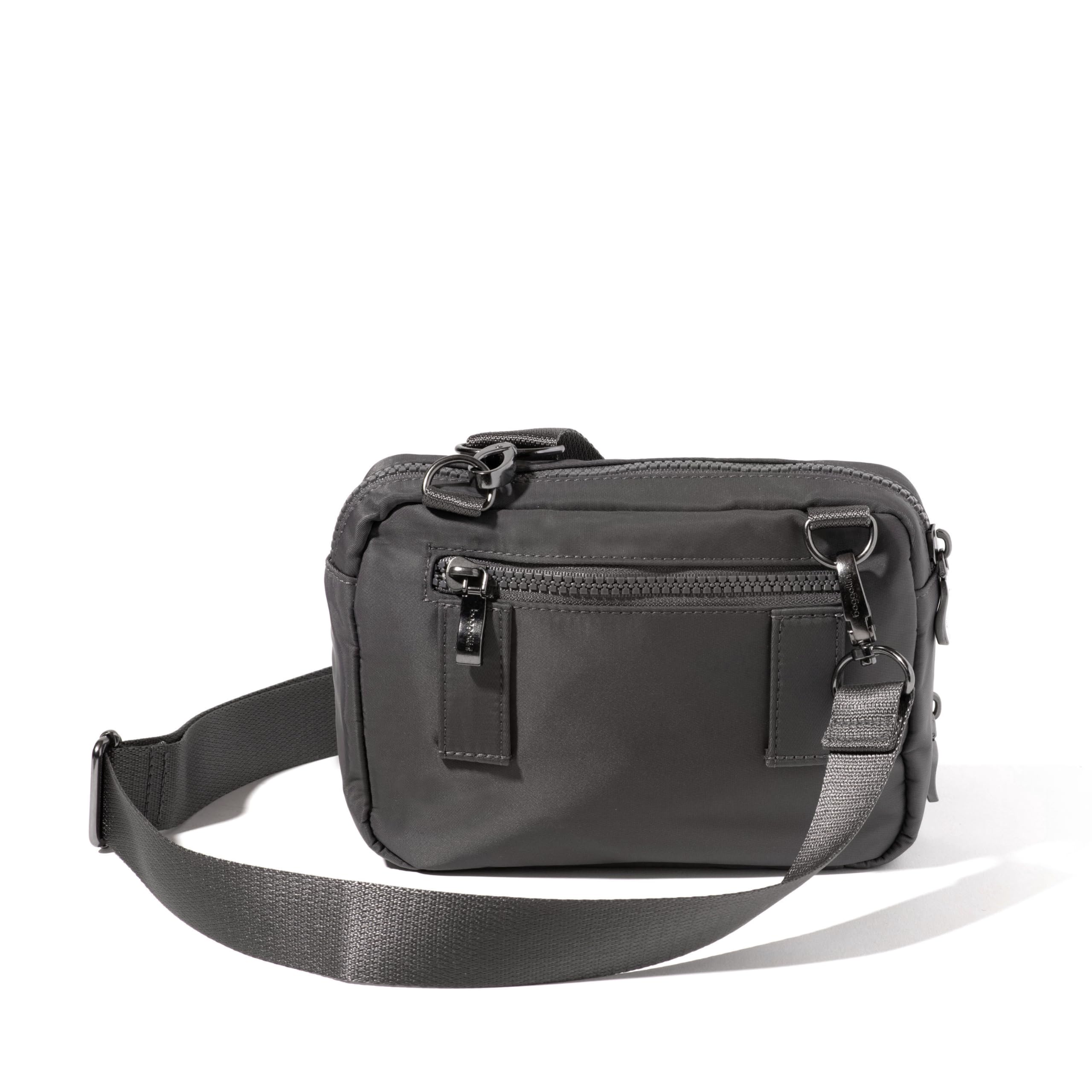 Baggallini womens Modern Double Zip Crossbody - Image 3