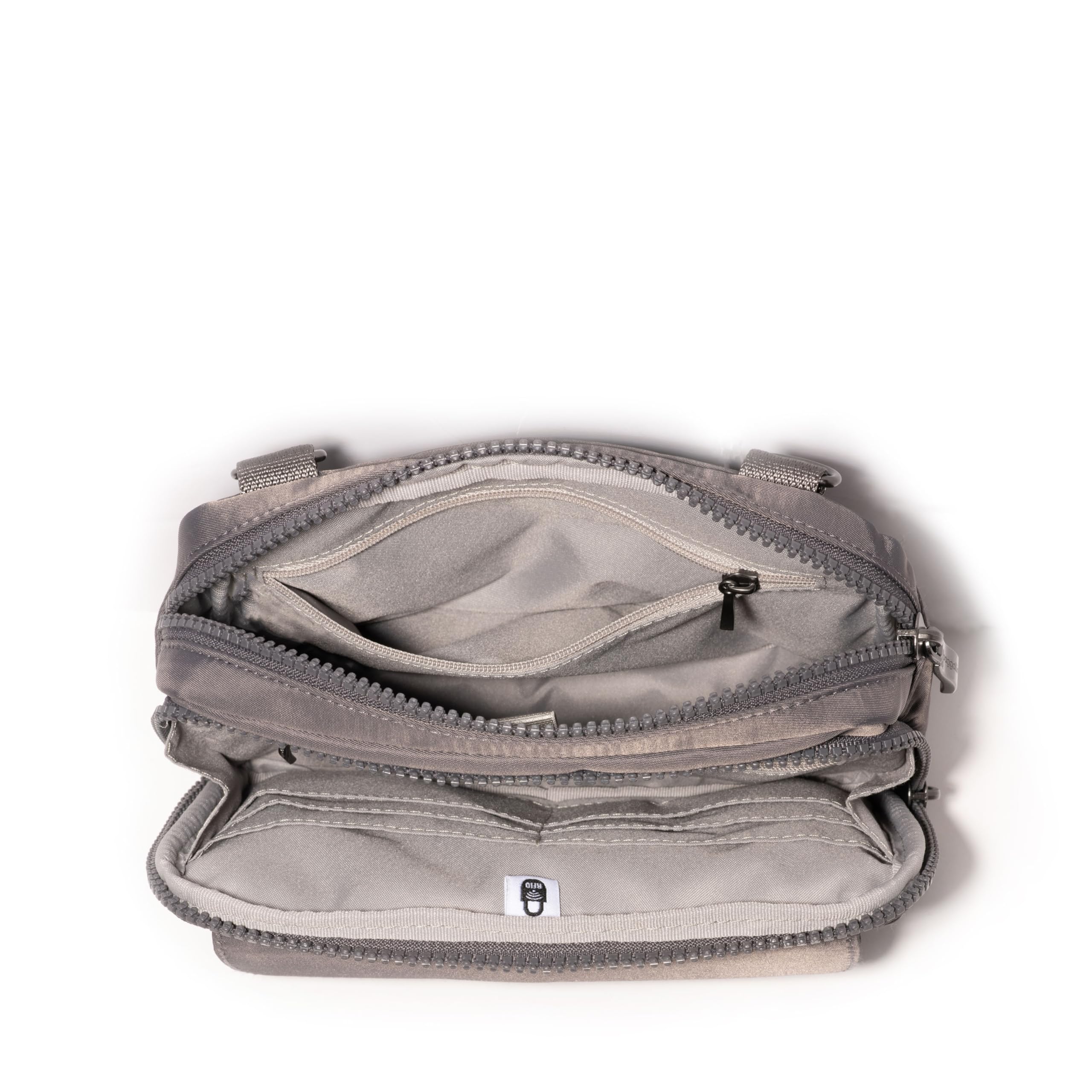 Baggallini womens Modern Double Zip Crossbody - Image 5