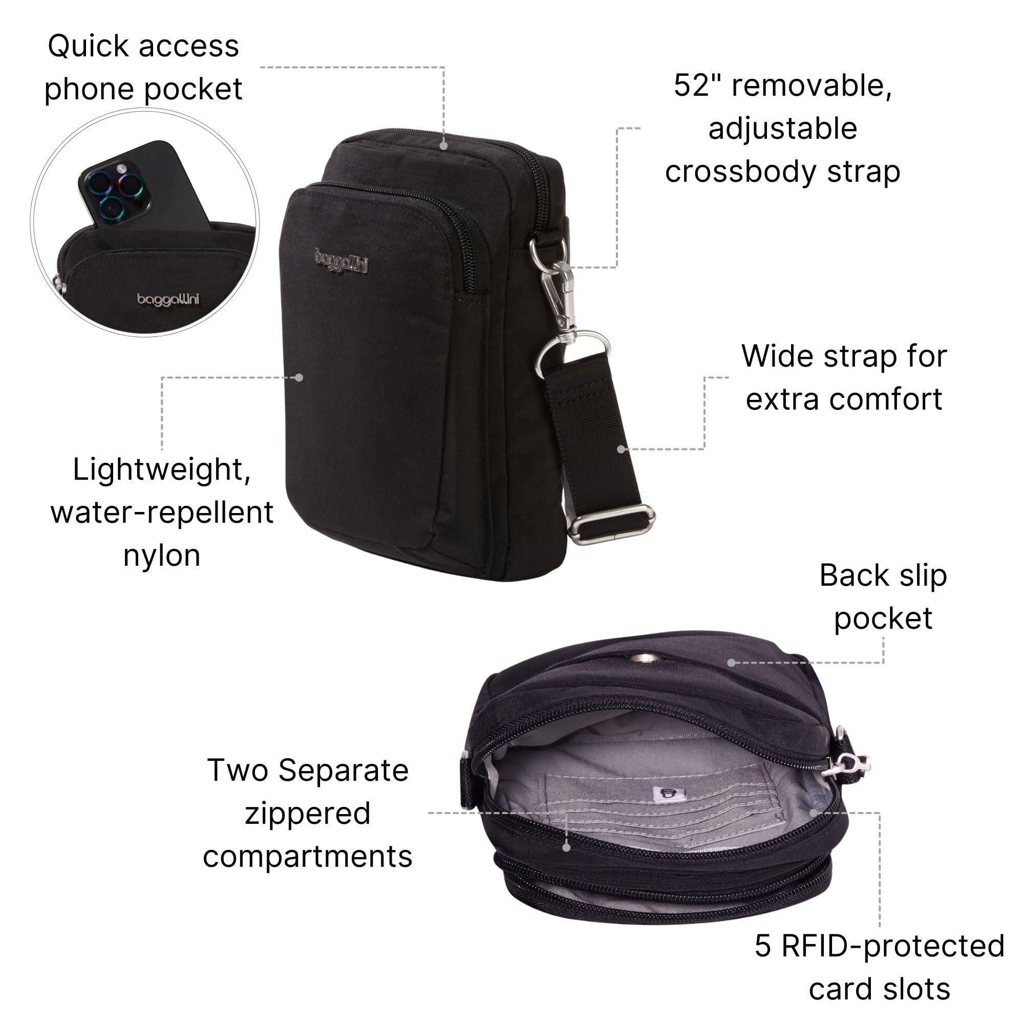 Baggallini womens Modern Everywhere Explorer Crossbody - Image 3