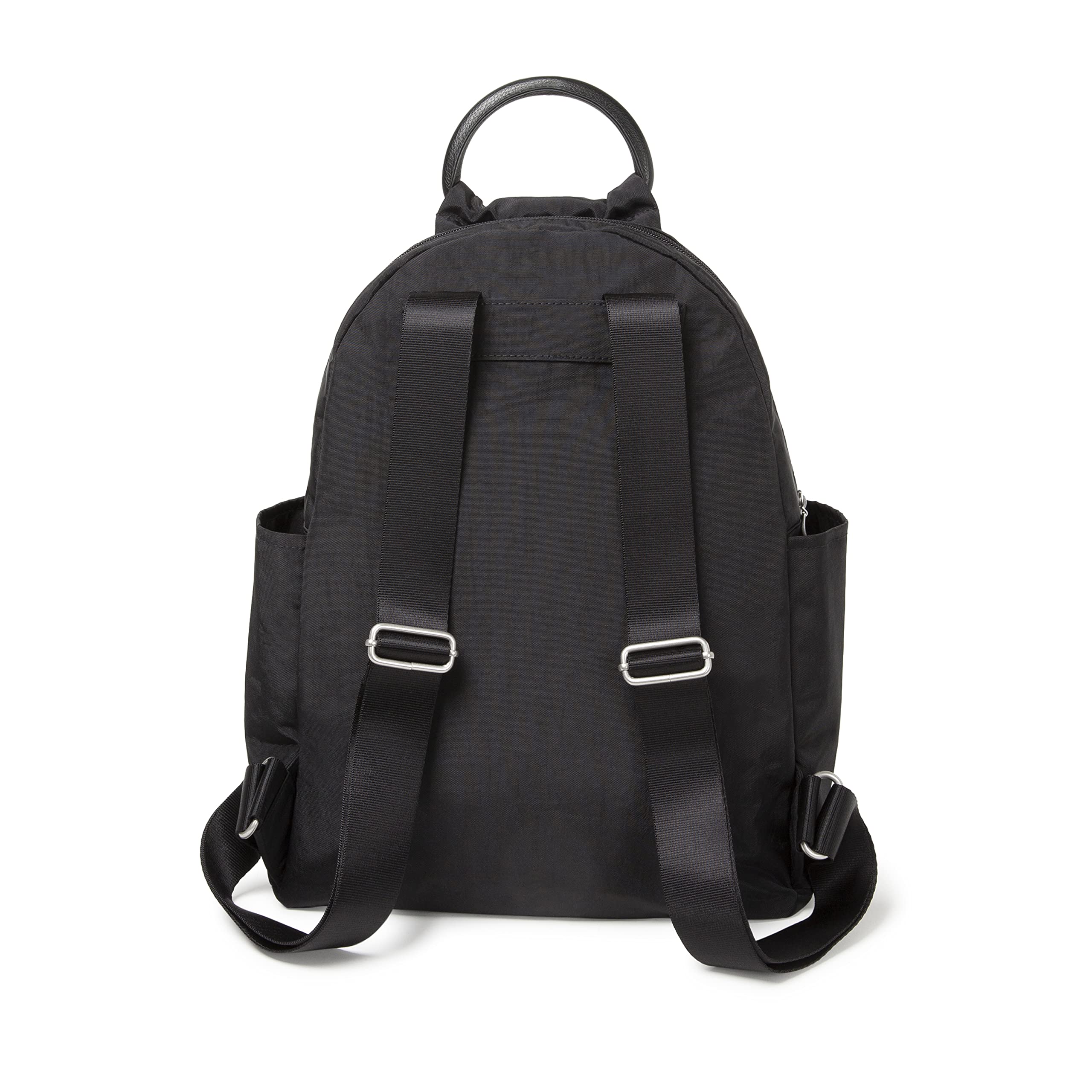 Baggallini womens New Classic "Heritage" With Rfid Phone Wristlet All Day Backpack, Black, One Size US - Image 13