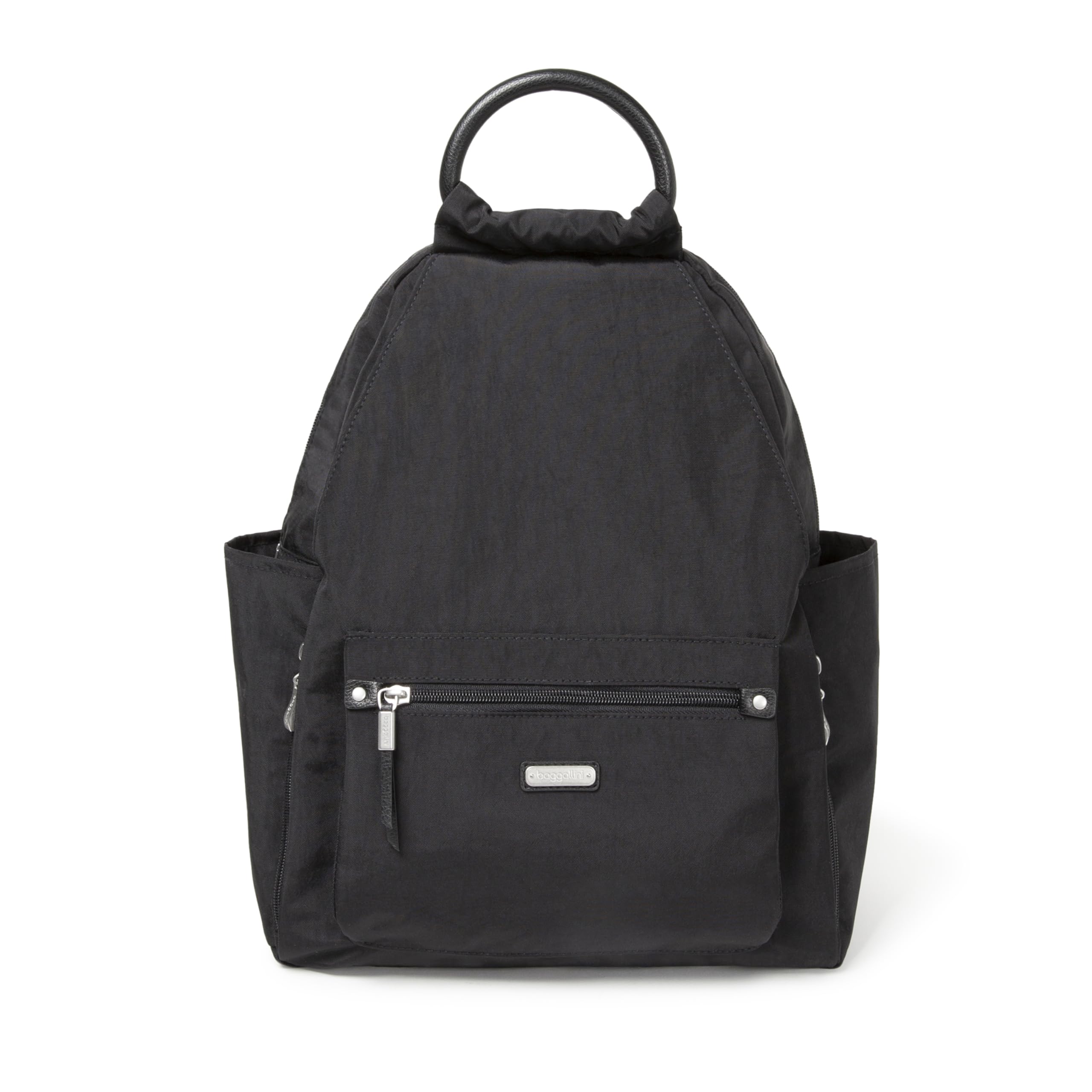 Baggallini womens New Classic "Heritage" With Rfid Phone Wristlet All Day Backpack, Black, One Size US - Image 14