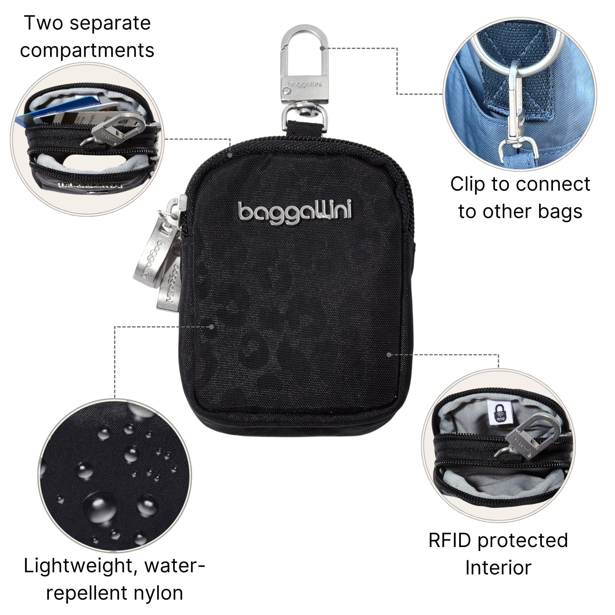 Baggallini womens On the Go Mini Pouch - Image 4