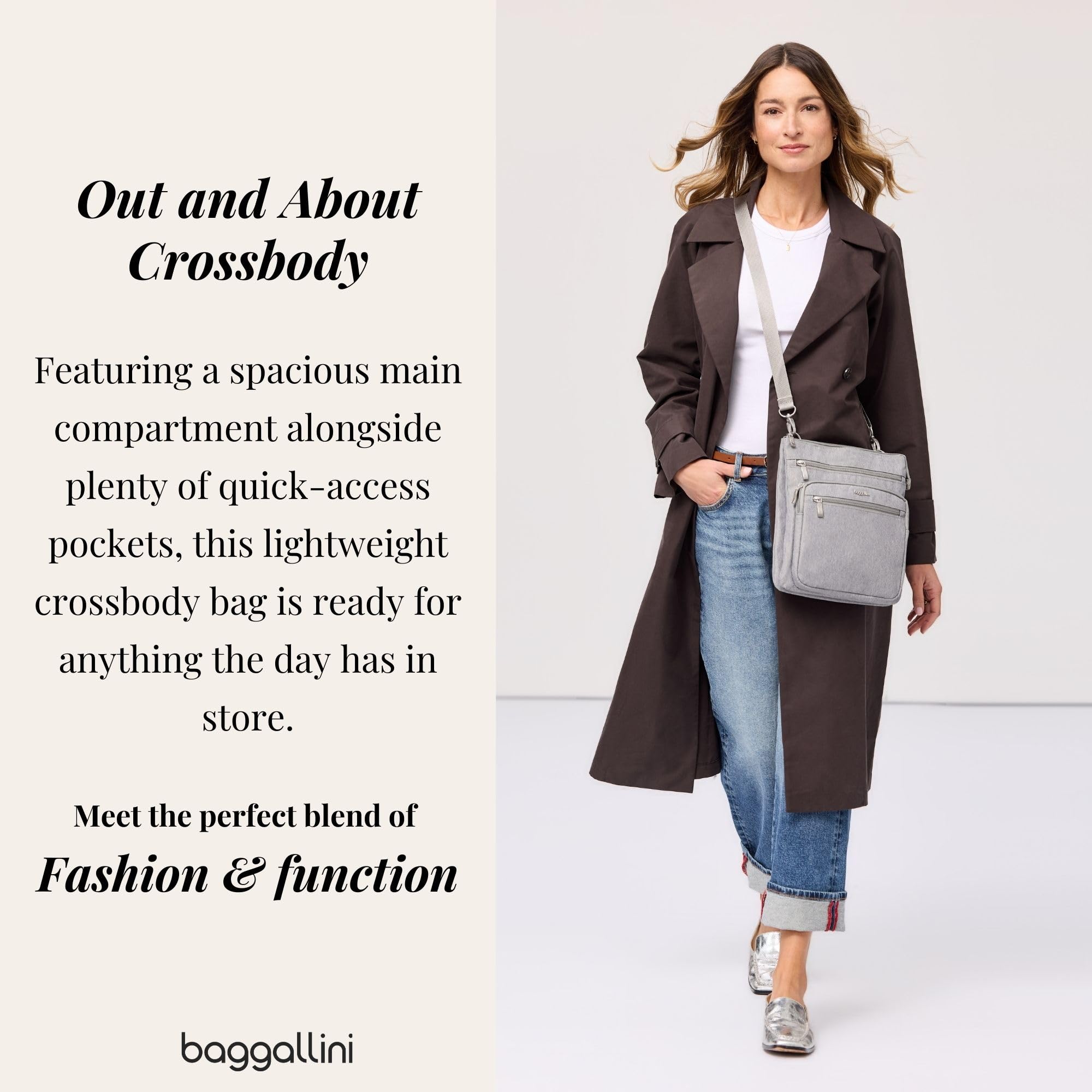 Baggallini womens Out and About Crossbody - Image 3