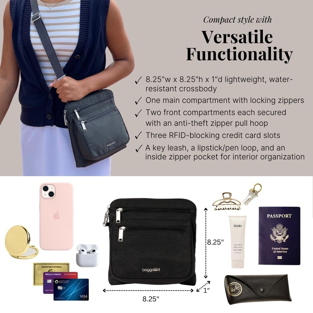 Baggallini womens Securtex Anti-theft Crossbody - Image 2