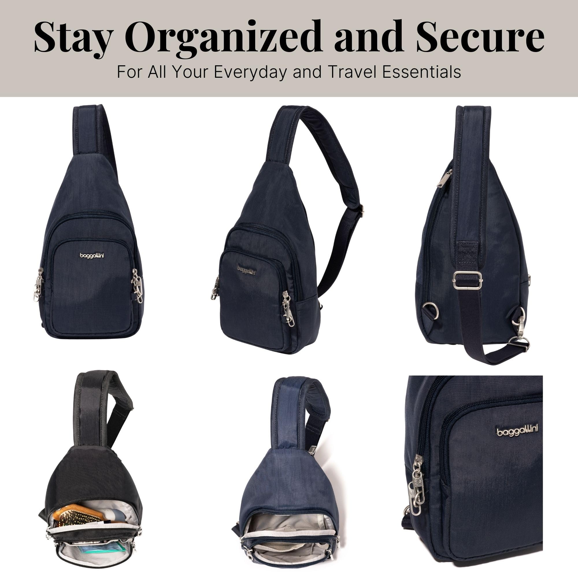 Baggallini womens Securtex Anti-theft Daytripper Sling - Image 6