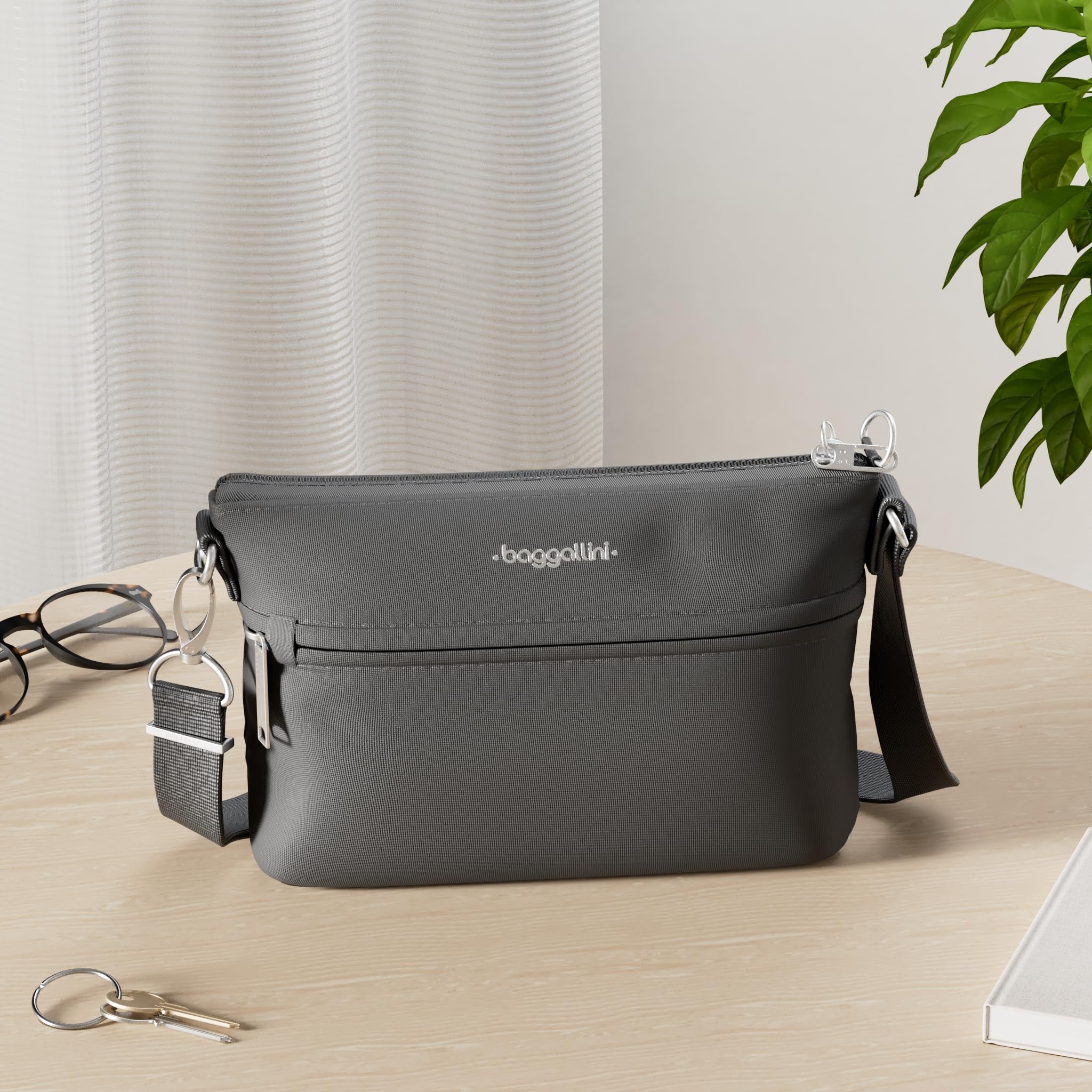 Baggallini womens Securtex Anti-theft Memento Crossbody Bag - Image 2