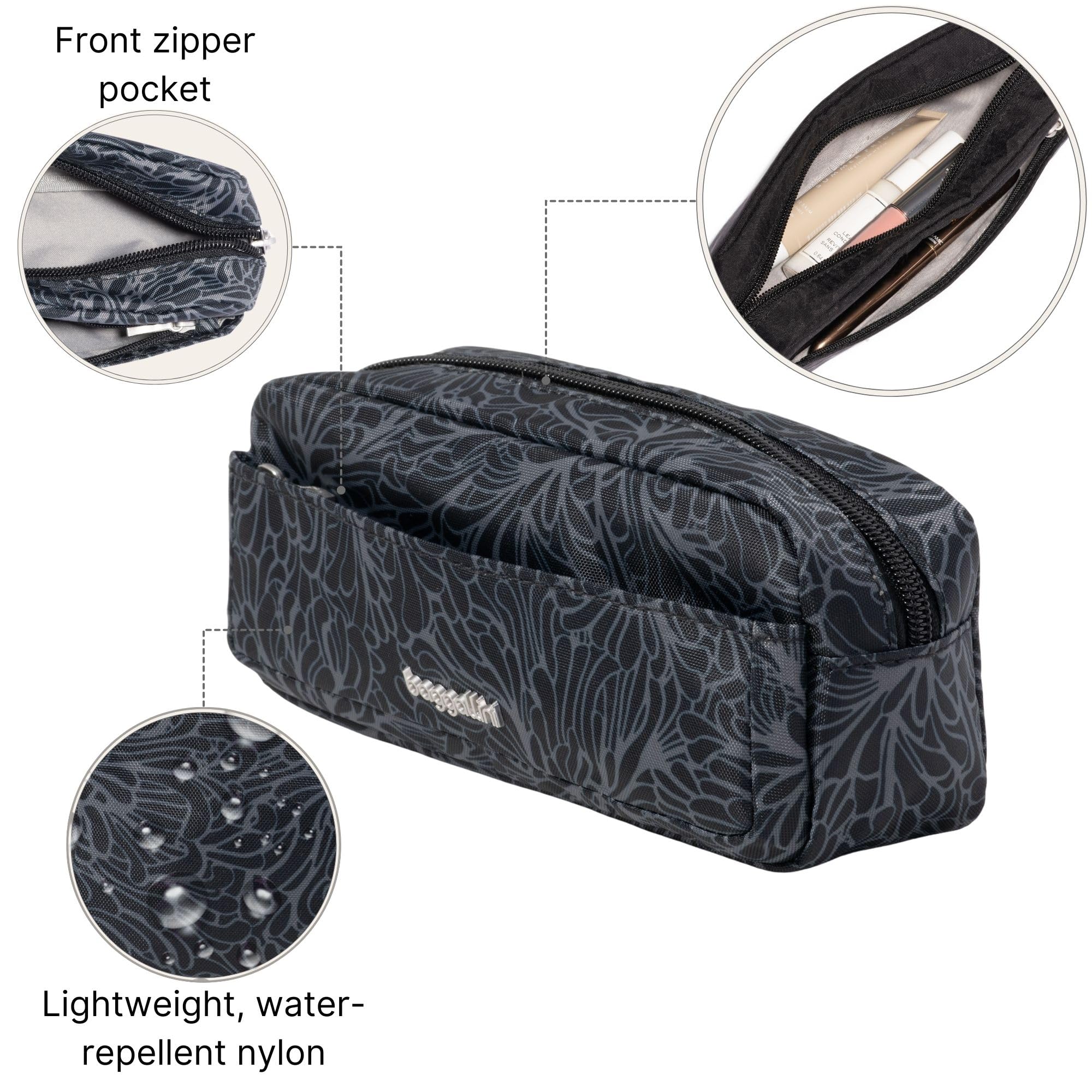 Long Pocket Cosmetic - Lightweight 7.8”x 3.1”x2.1” Makeup Bag - Travel Essentials Makeup Organizer - Image 3