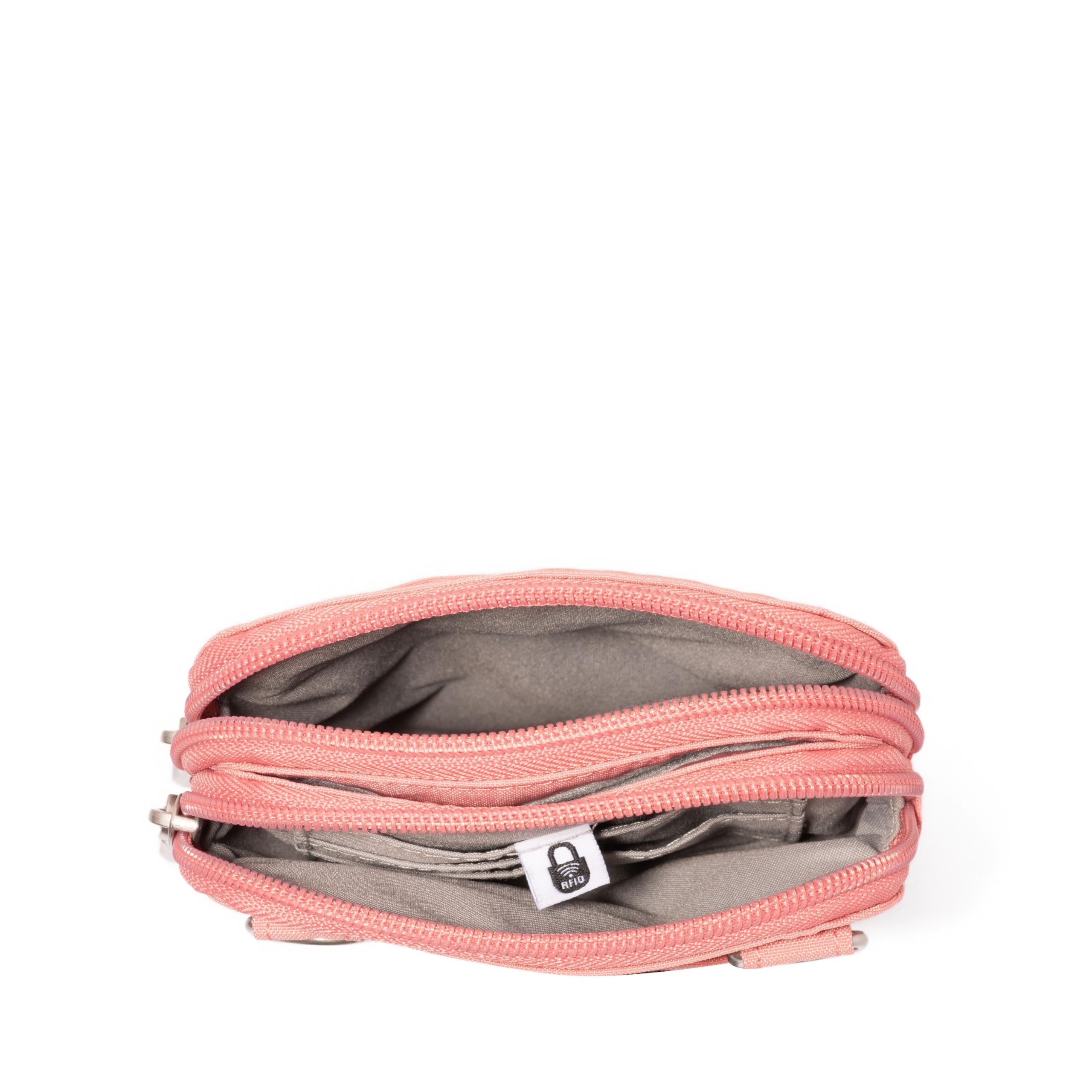 Modern Take Two RFID Crossbody - 5"x7" Lightweight Small Phone Wallet Crossbody Bag - Nylon Travel Purse - Image 9