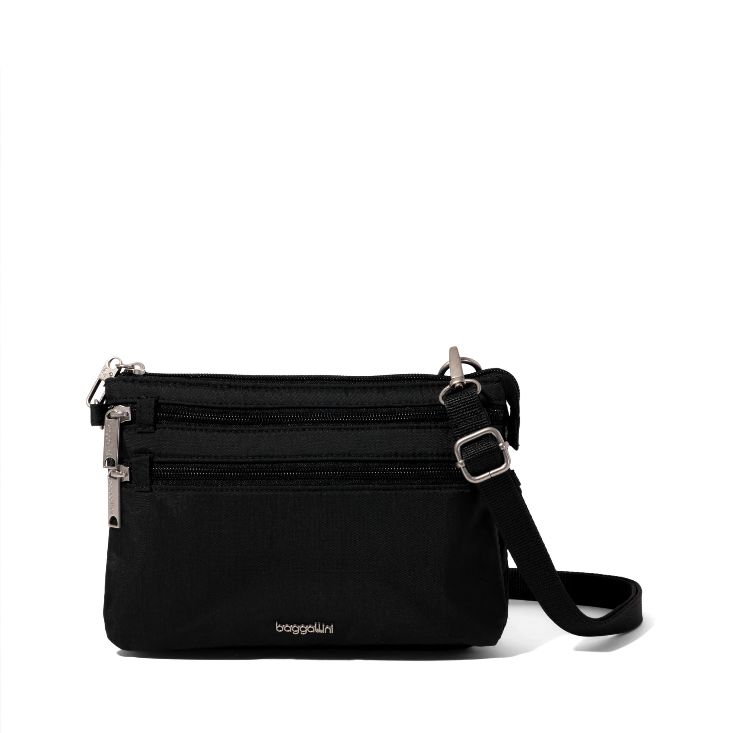 Securtex Anti-Theft Stash Crossbody - 9.25"x 6.25" Travel Safe Bag w/Locking Zippers