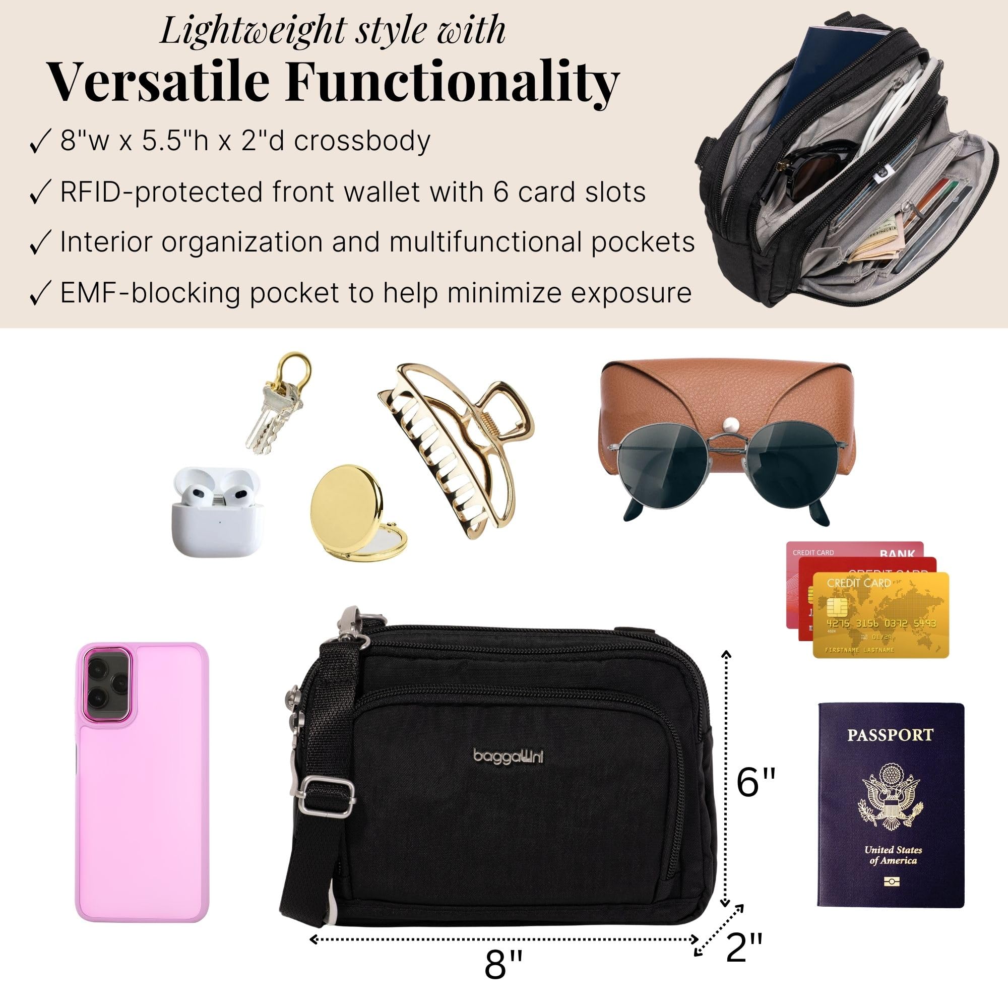 Trifecta Crossbody EMF Blocking Pocket - Image 4