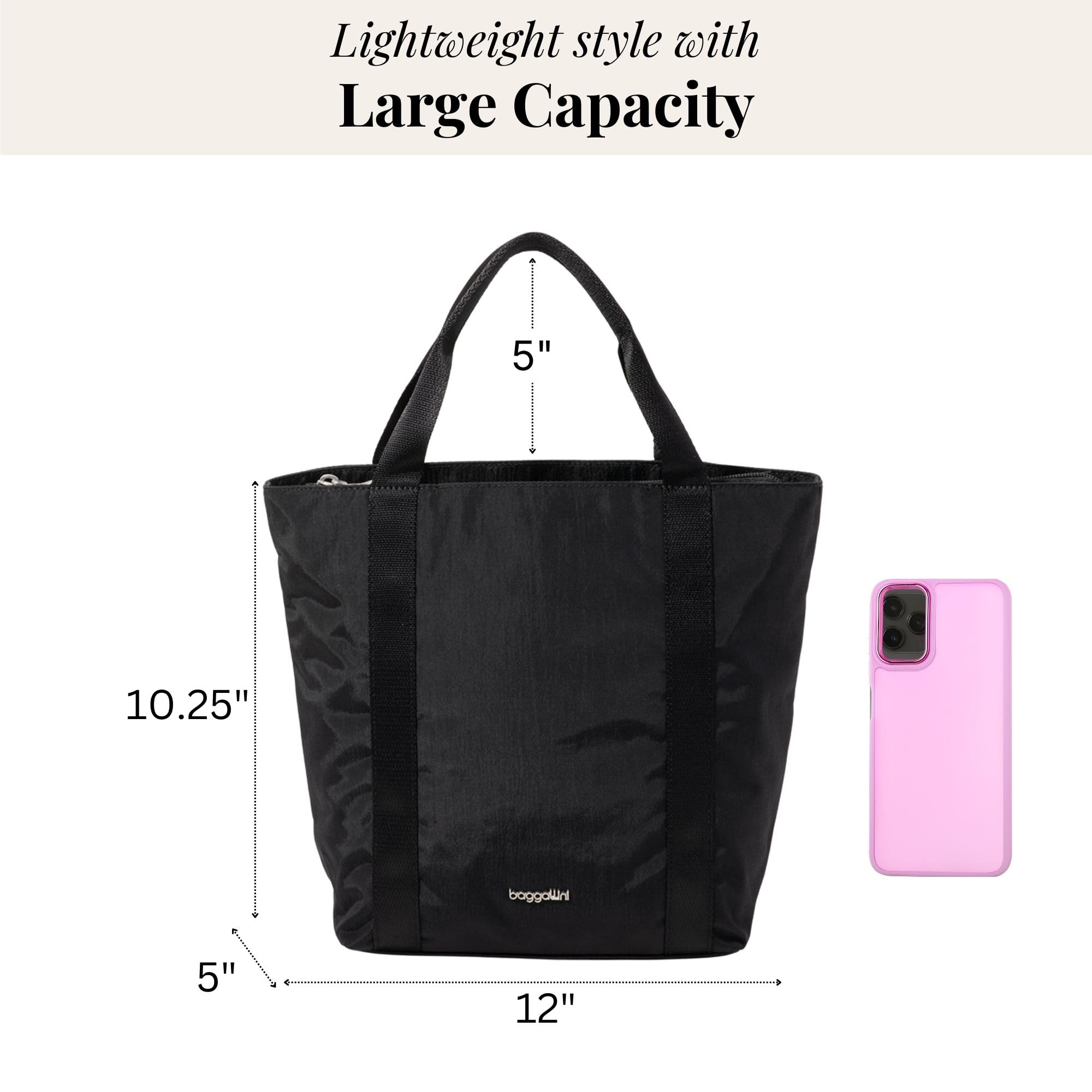 Via Crossbody Tote - Lightweight 12"x10.25"x5" Travel Crossbody Purse with RFID Card Slots and Adjustable Strap - Image 4