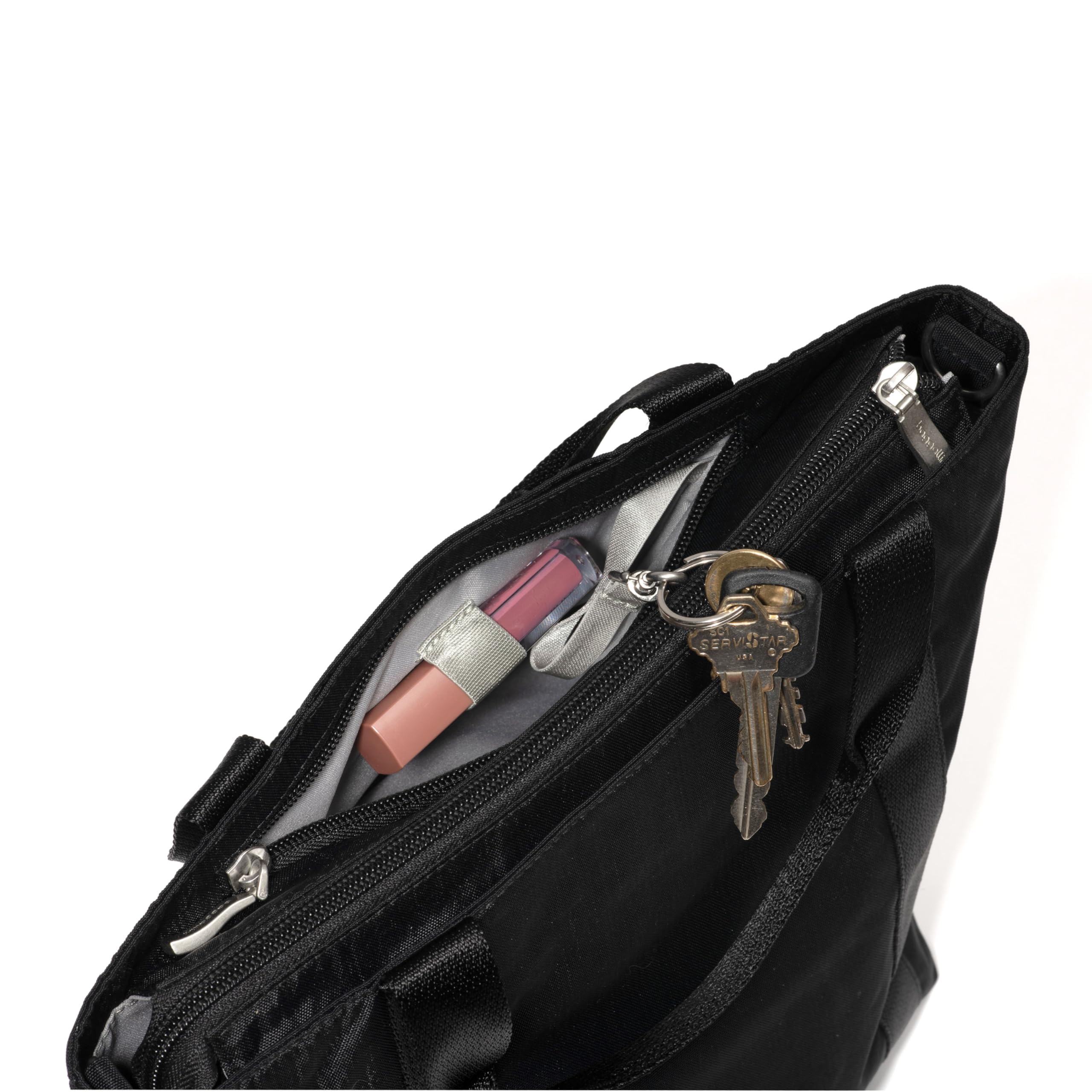 Via Crossbody Tote - Lightweight 12"x10.25"x5" Travel Crossbody Purse with RFID Card Slots and Adjustable Strap - Image 8